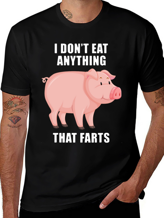 Funny Vegan T-Shirt - I Dont Eat Anything That Farts