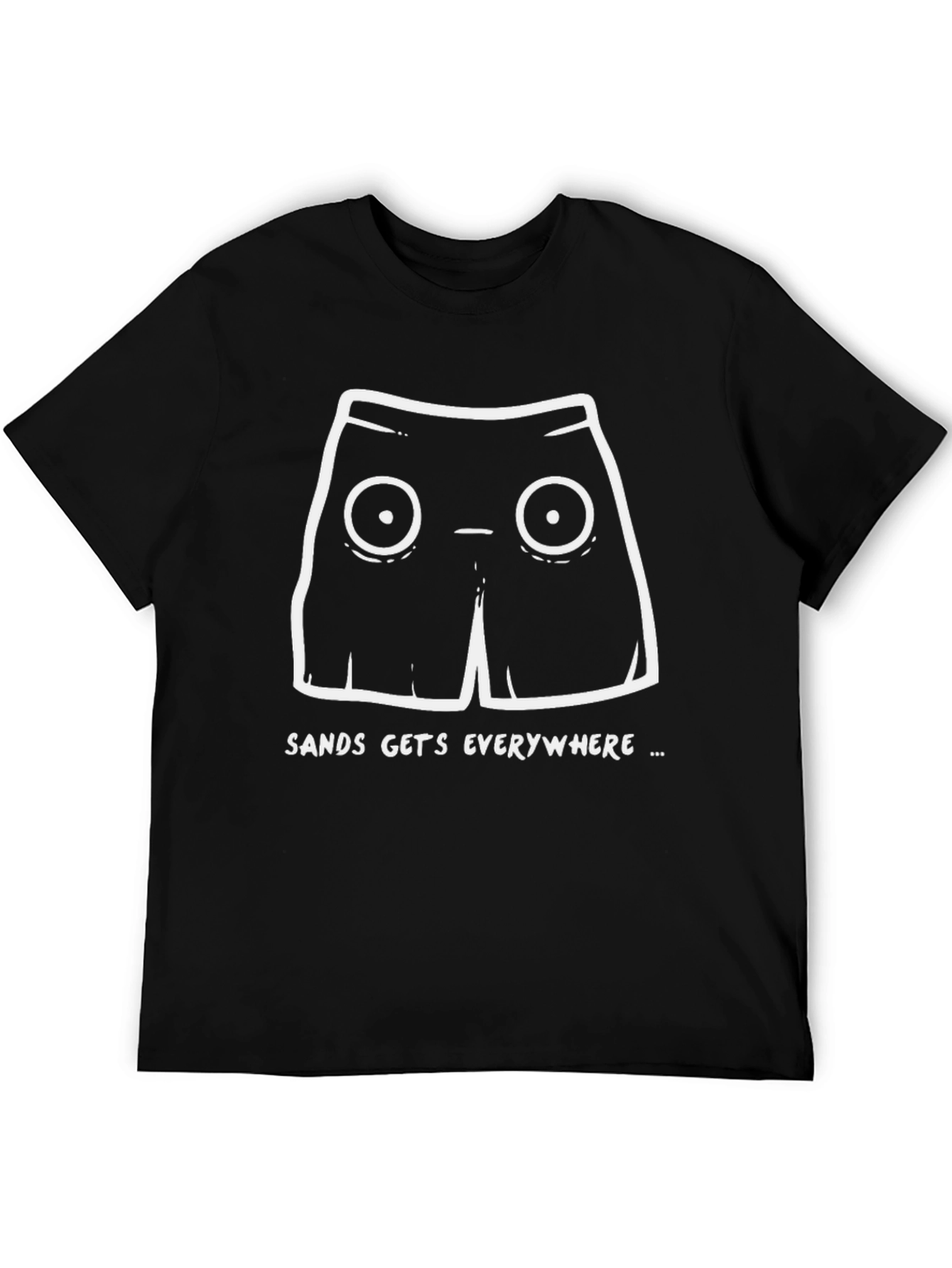 Sands Everywhere Cartoon Shorts Graphic T-Shirt
