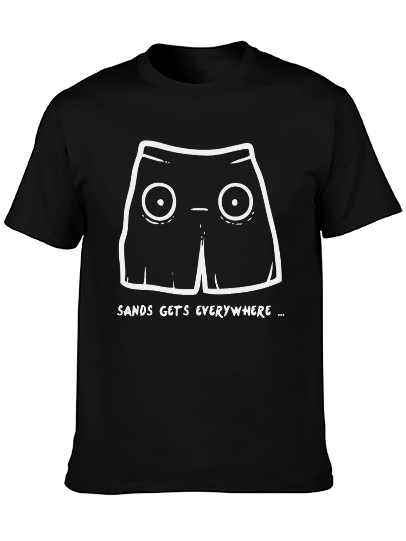 Sands Everywhere Cartoon Shorts Graphic T-Shirt