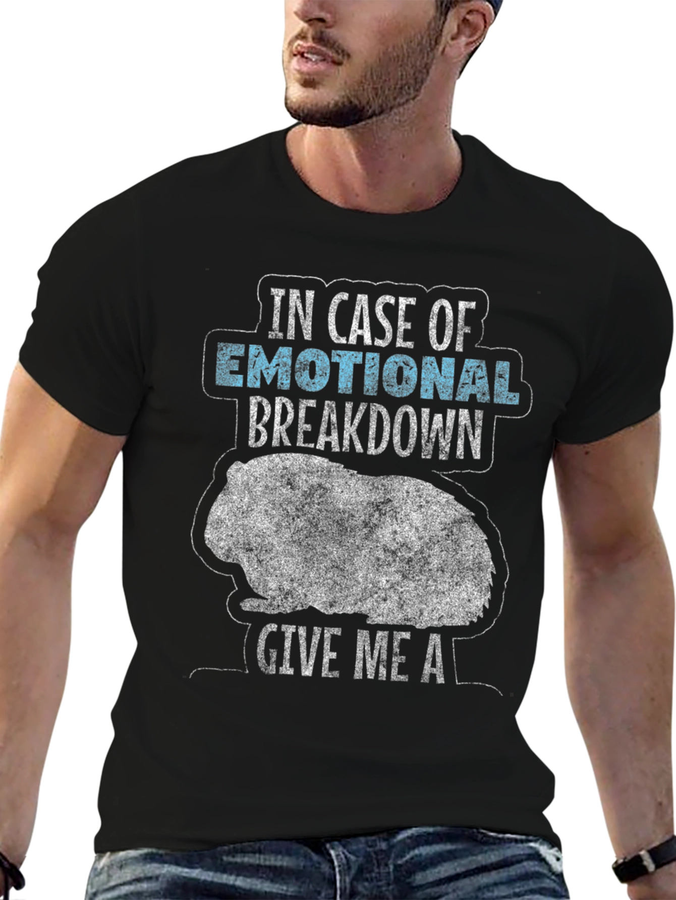 Emotional Breakdown Guinea Pig Graphic Tee