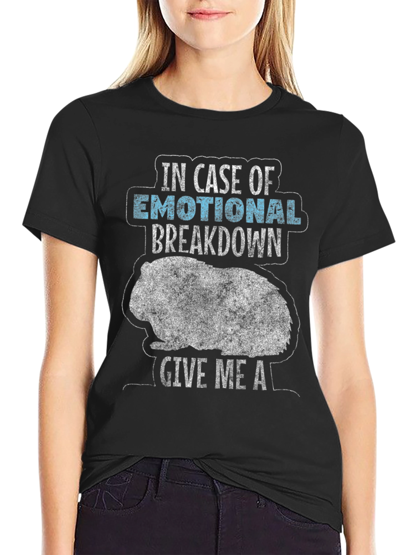 Emotional Breakdown Guinea Pig Graphic Tee