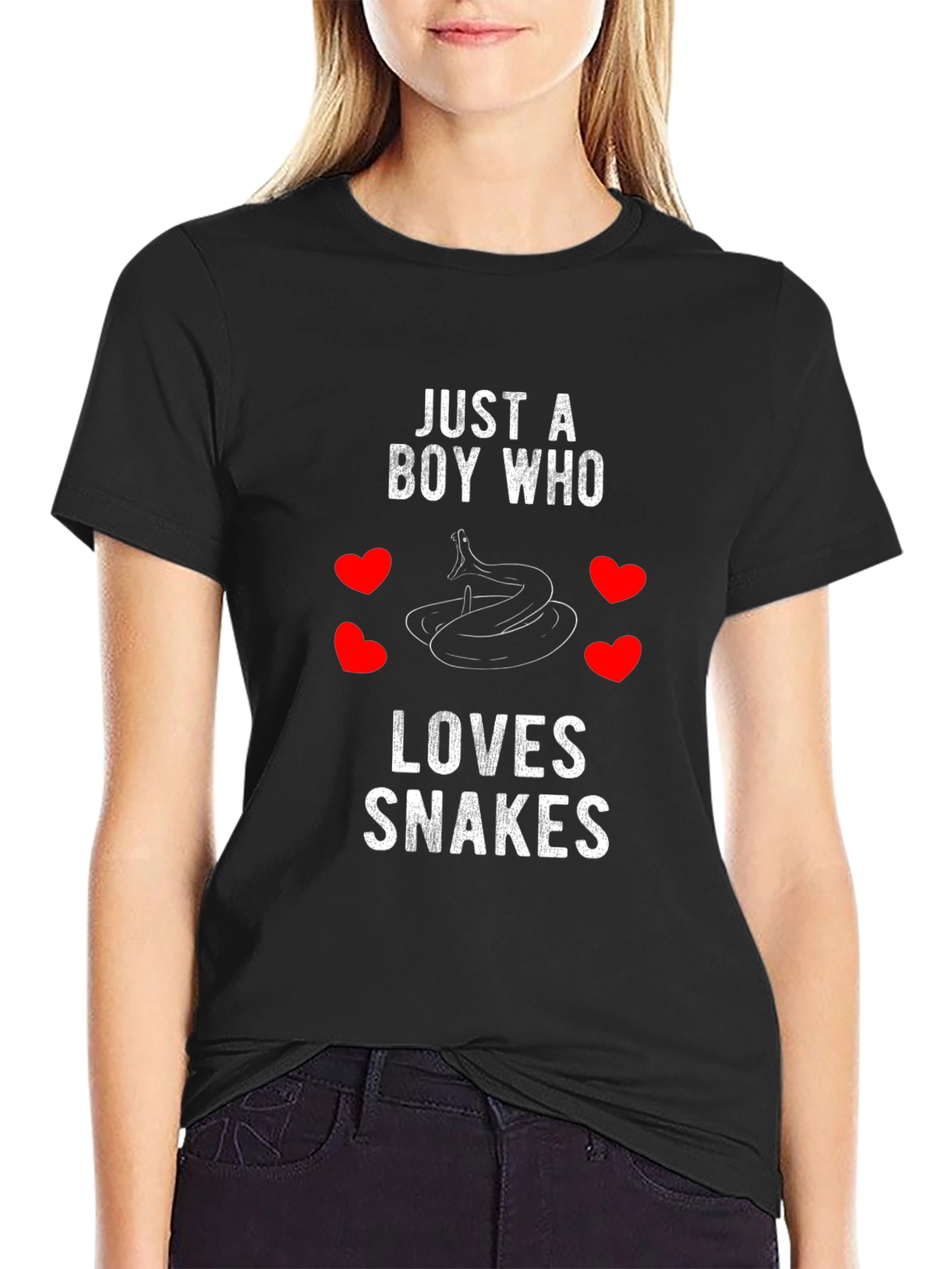 Just a Boy Who Loves Snakes Graphic Tee
