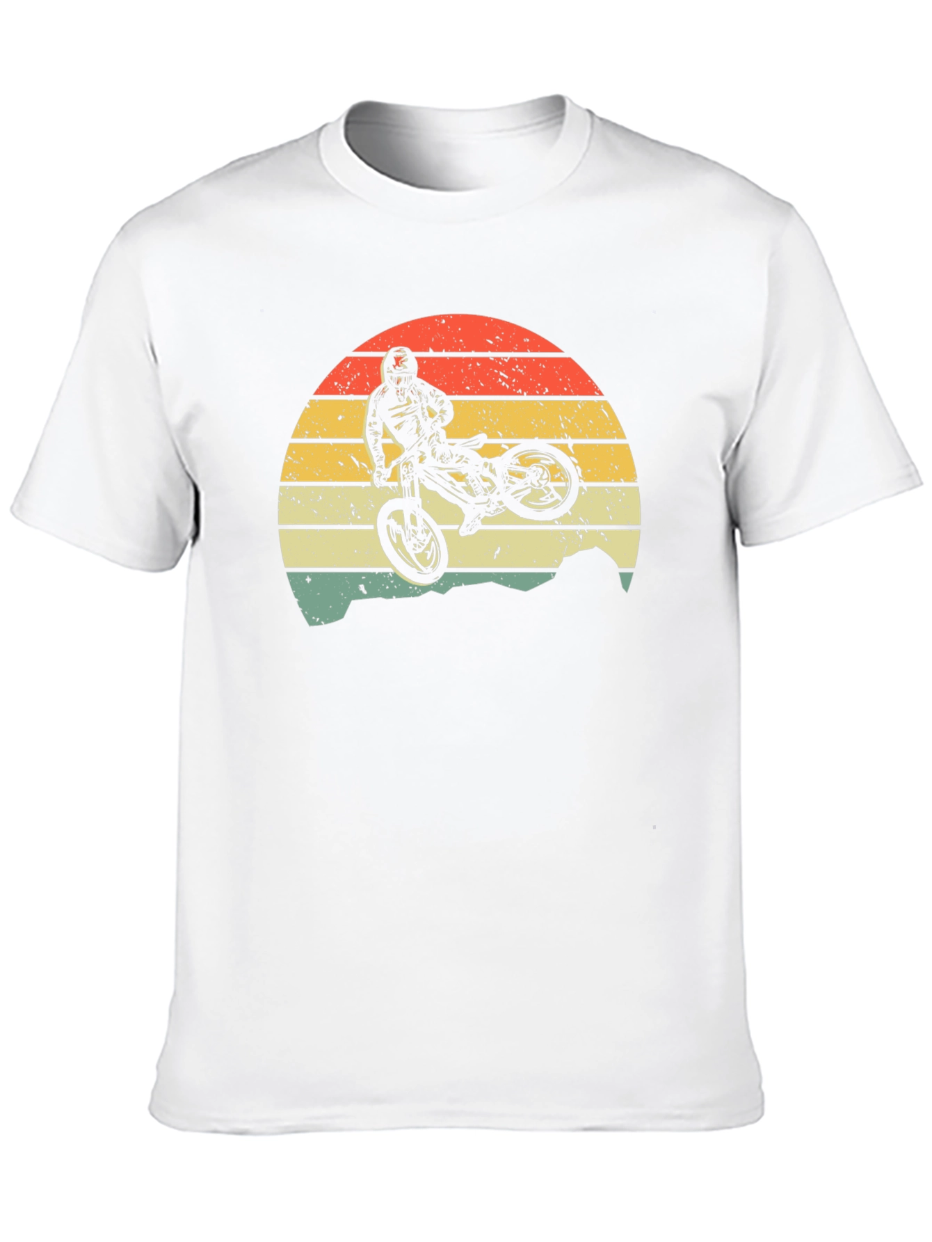 Mountain Bike Sunset Graphic Tee - Black