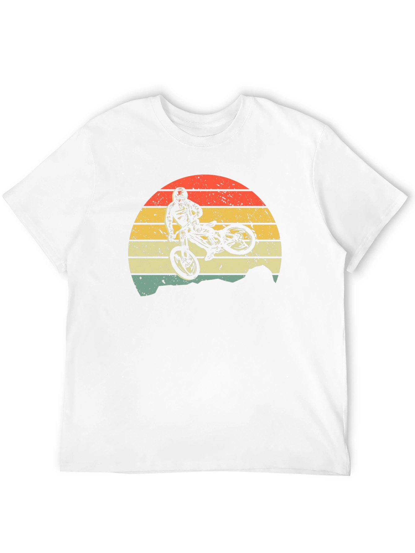 Mountain Bike Sunset Graphic Tee - Black
