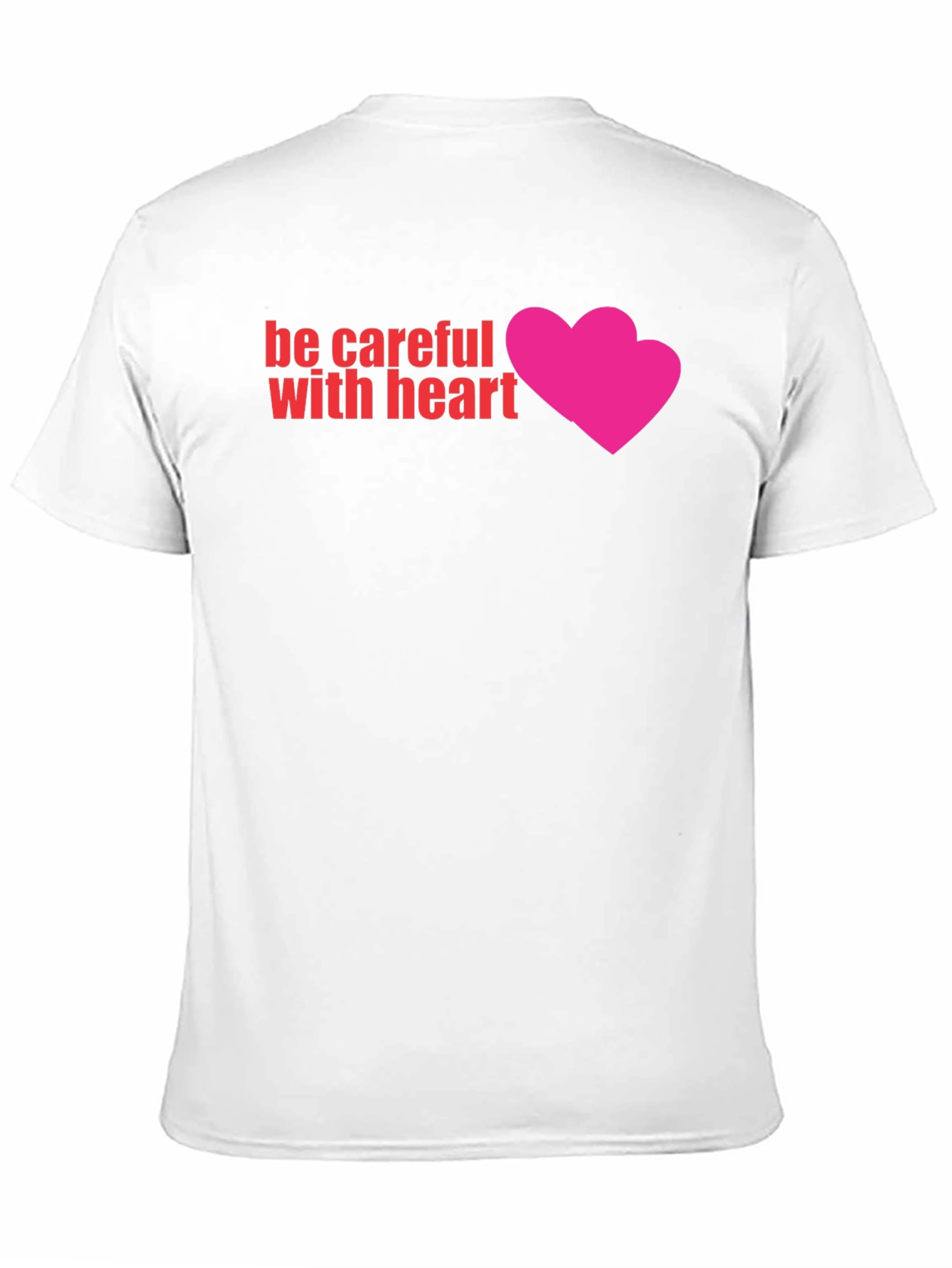 Be Careful With Heart Graphic Tee - Black