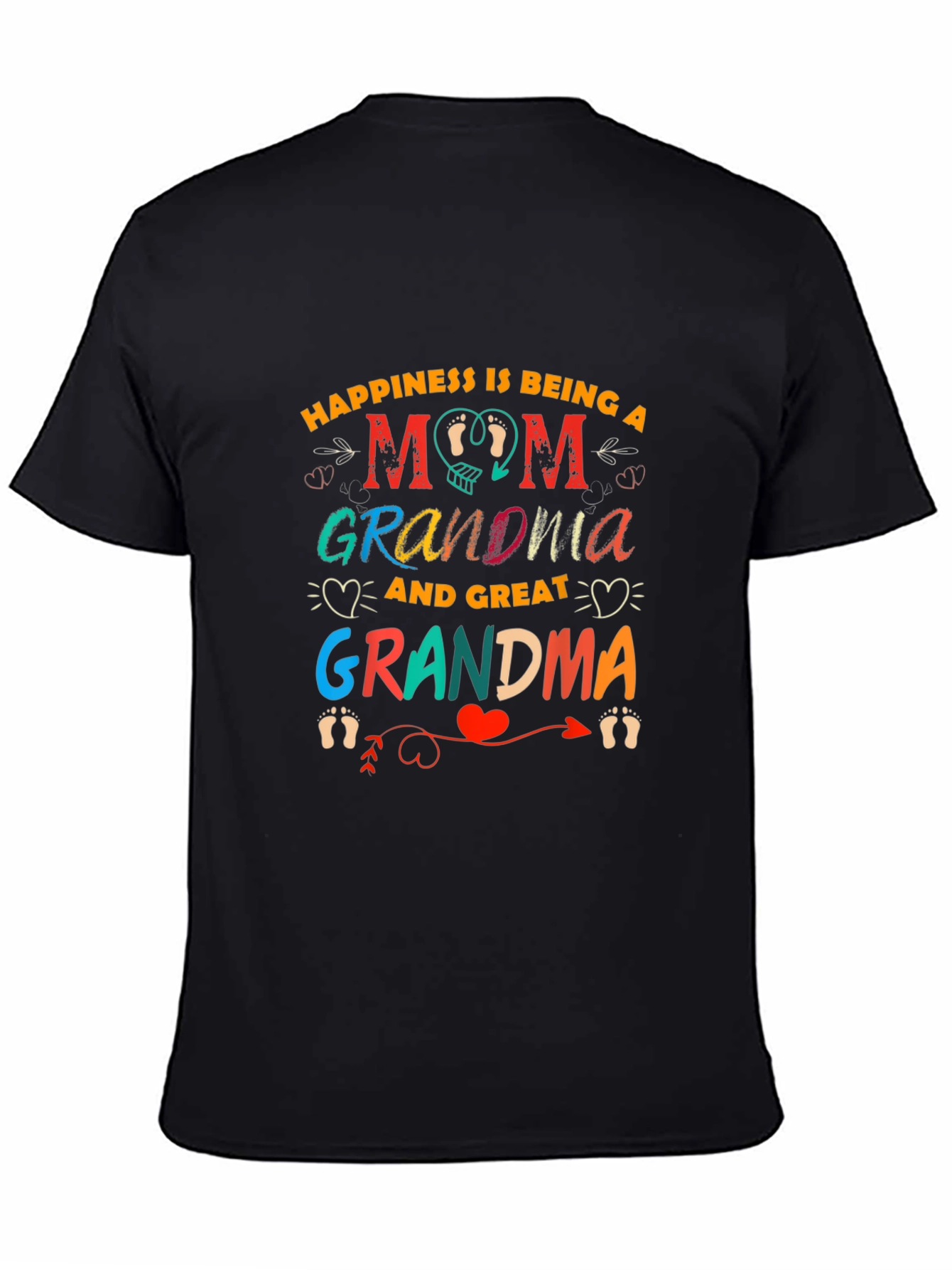Happiness is Being a Mom Graphic T-Shirt