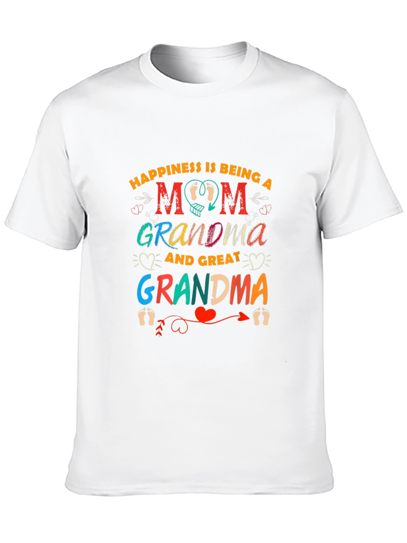 Happiness is Being a Mom Graphic T-Shirt