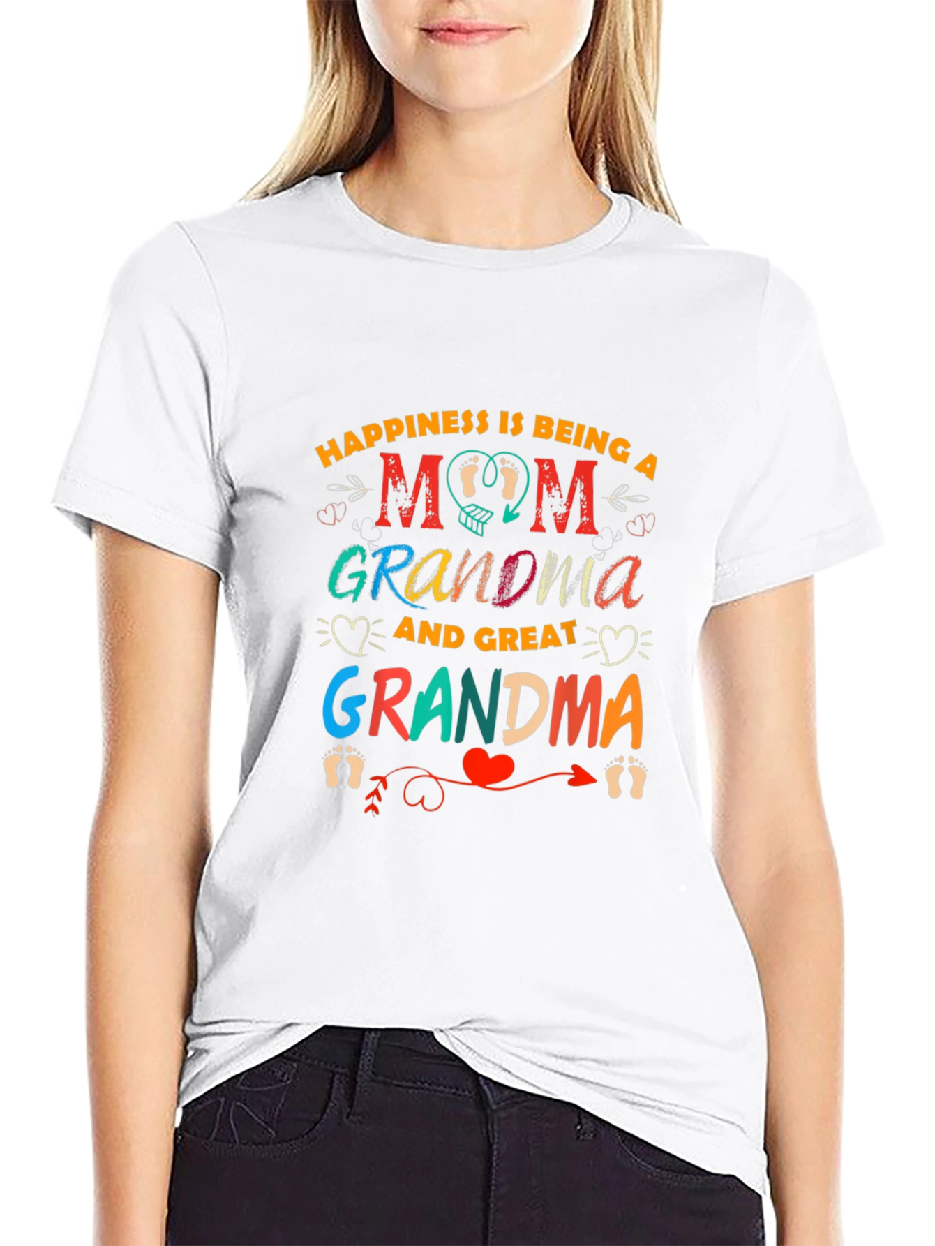 Happiness is Being a Mom Graphic T-Shirt