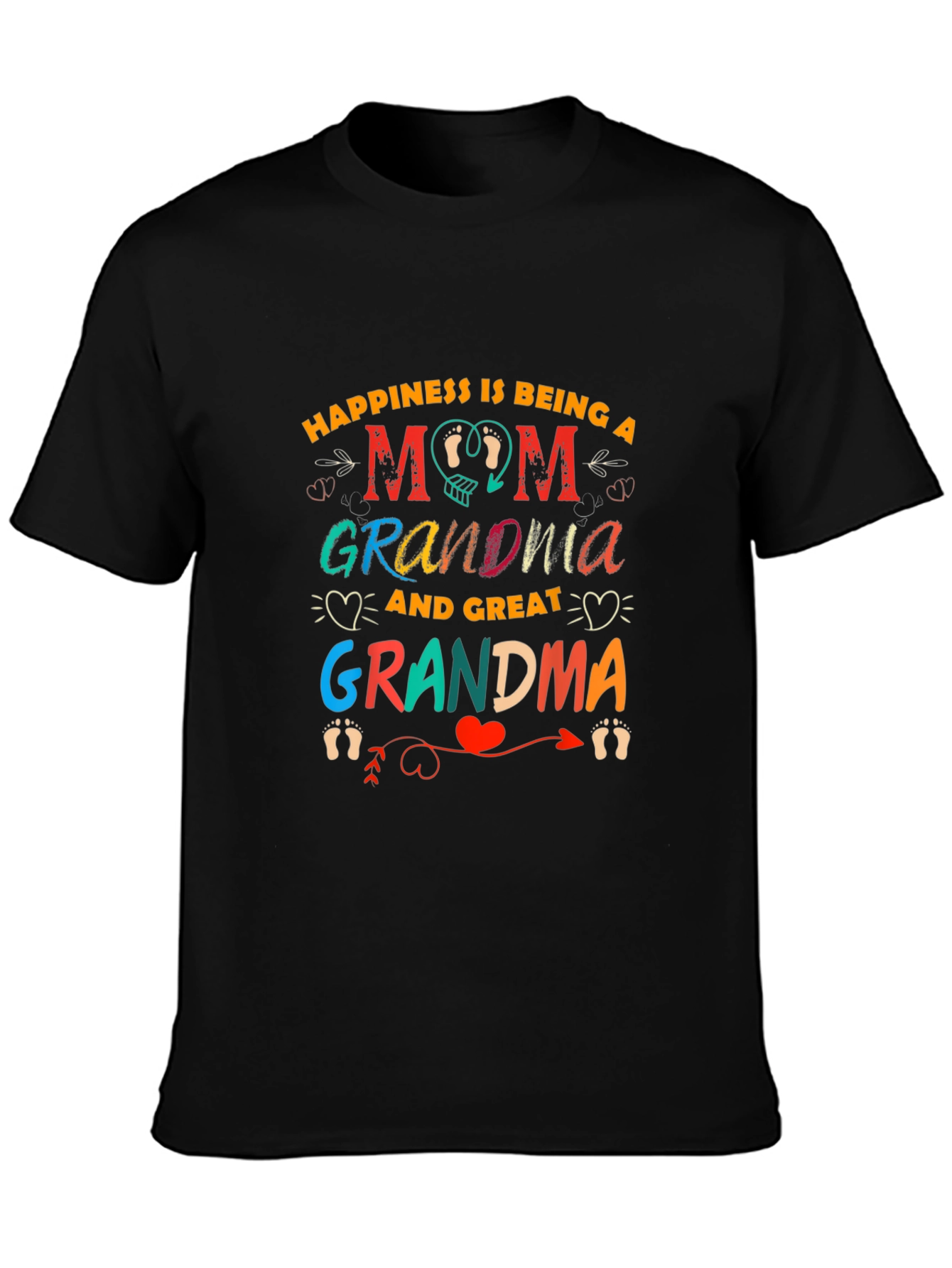 Happiness is Being a Mom Graphic T-Shirt