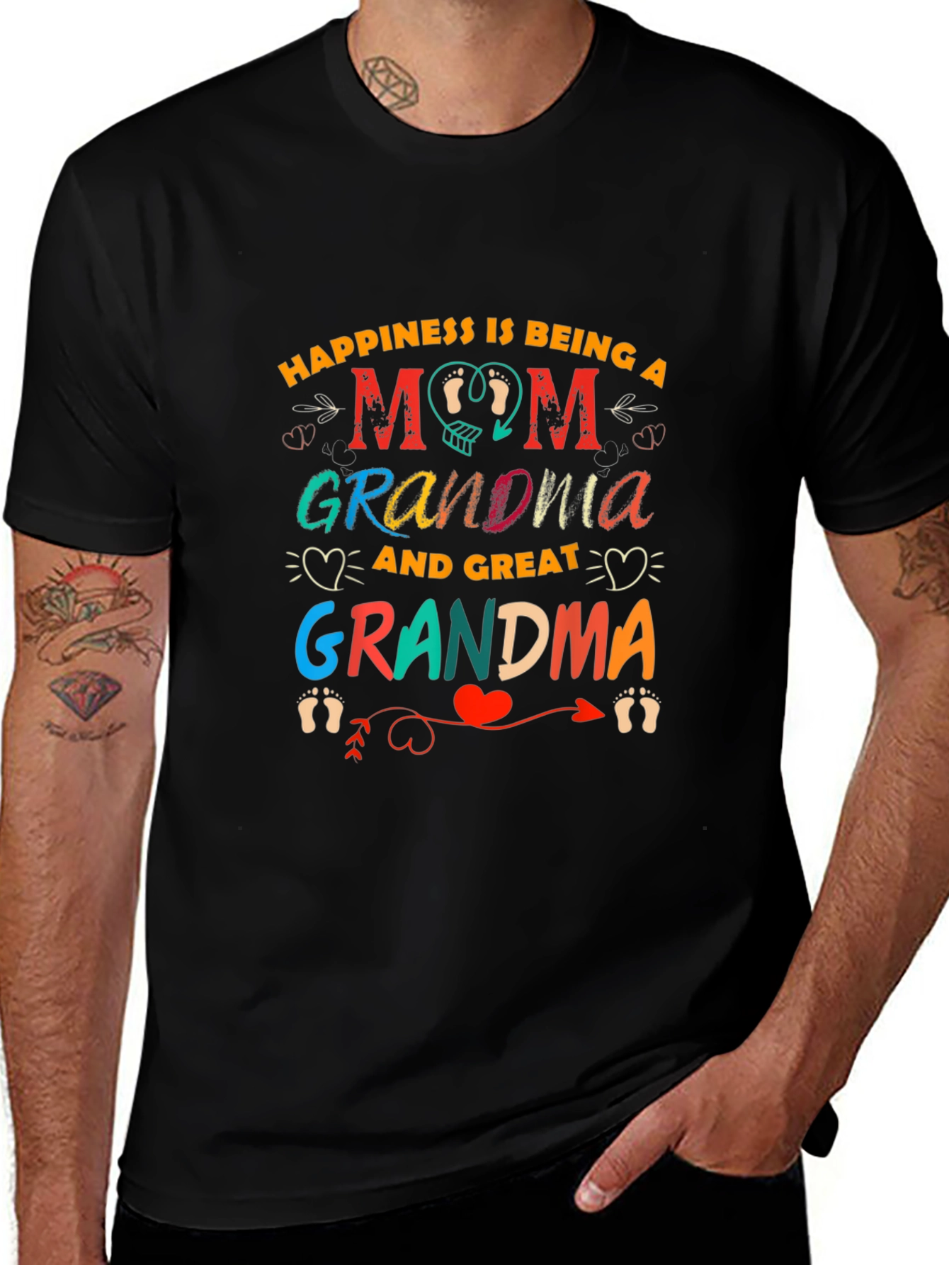Happiness is Being a Mom Graphic T-Shirt