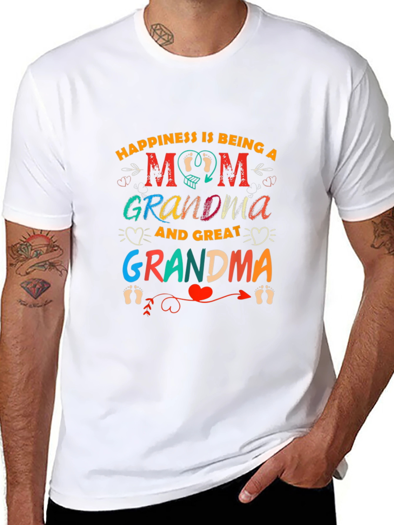 Happiness is Being a Mom Graphic T-Shirt