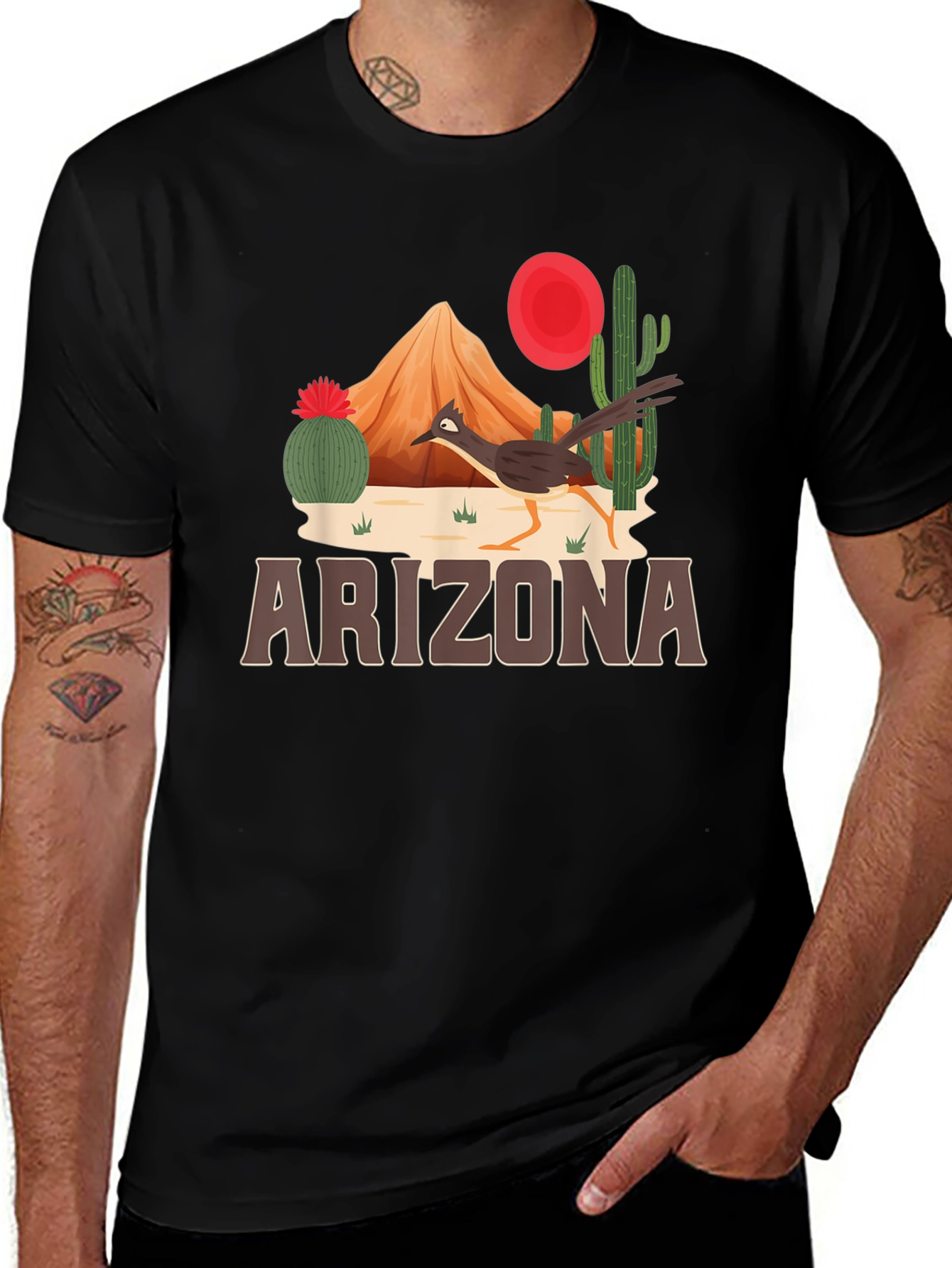 Arizona Desert Roadrunner Graphic Tee