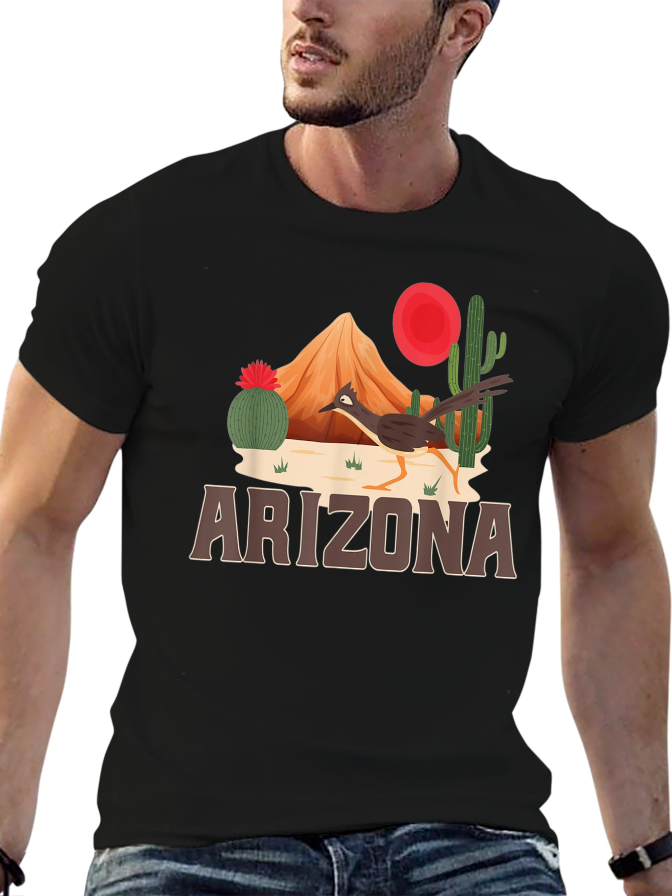 Arizona Desert Roadrunner Graphic Tee