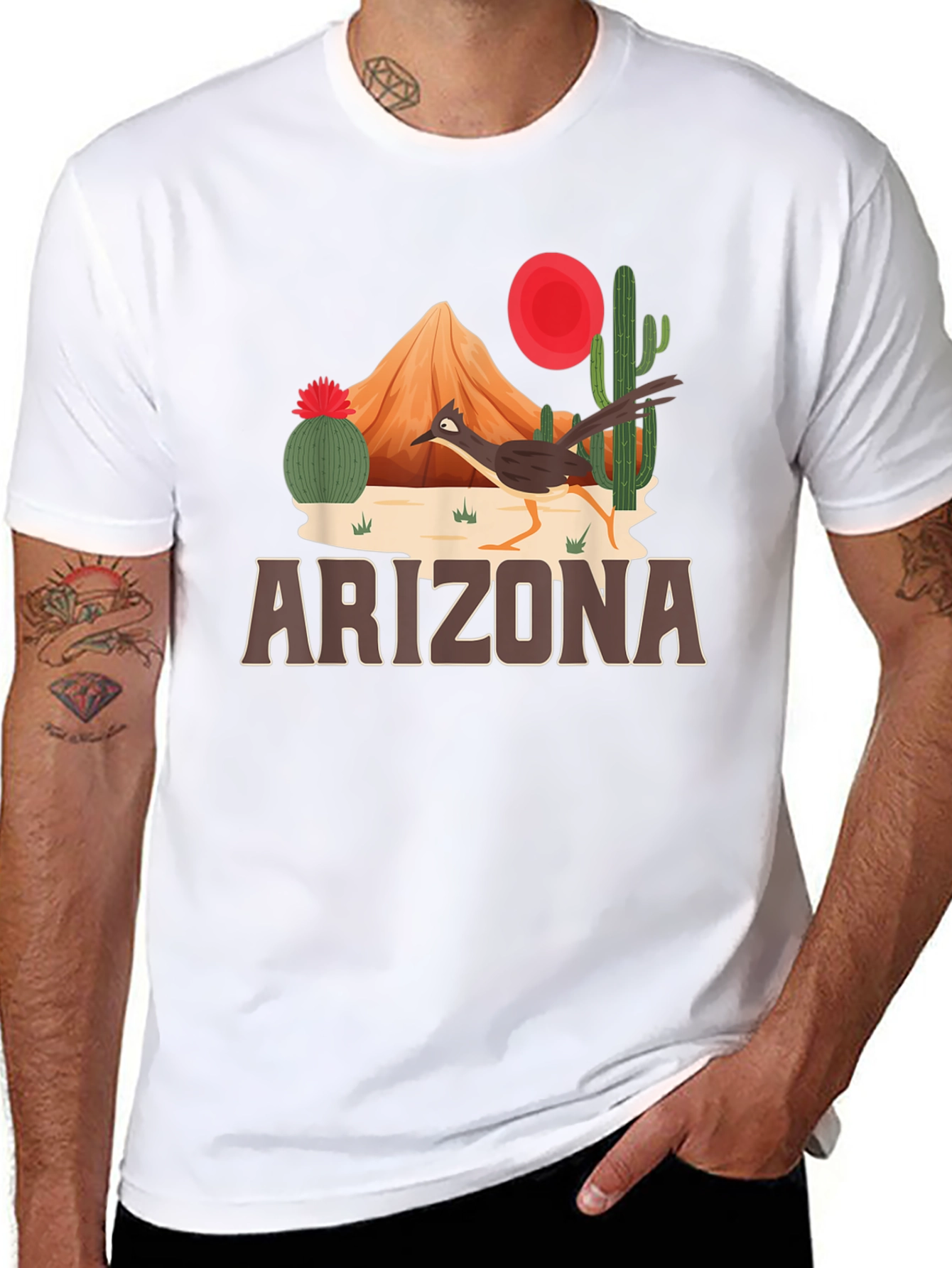 Arizona Desert Roadrunner Graphic Tee