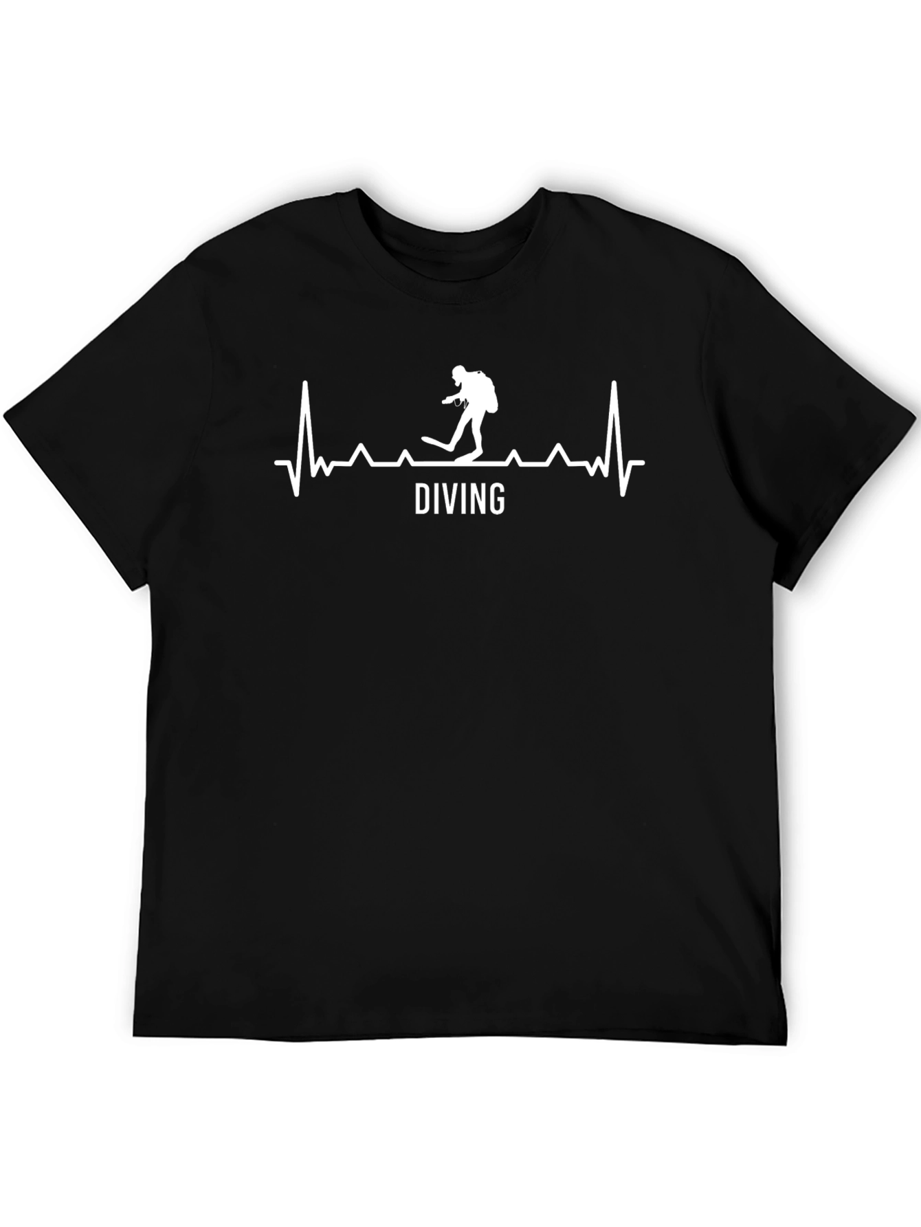 Diving Heartbeat T-Shirt - Scuba Diver Tee