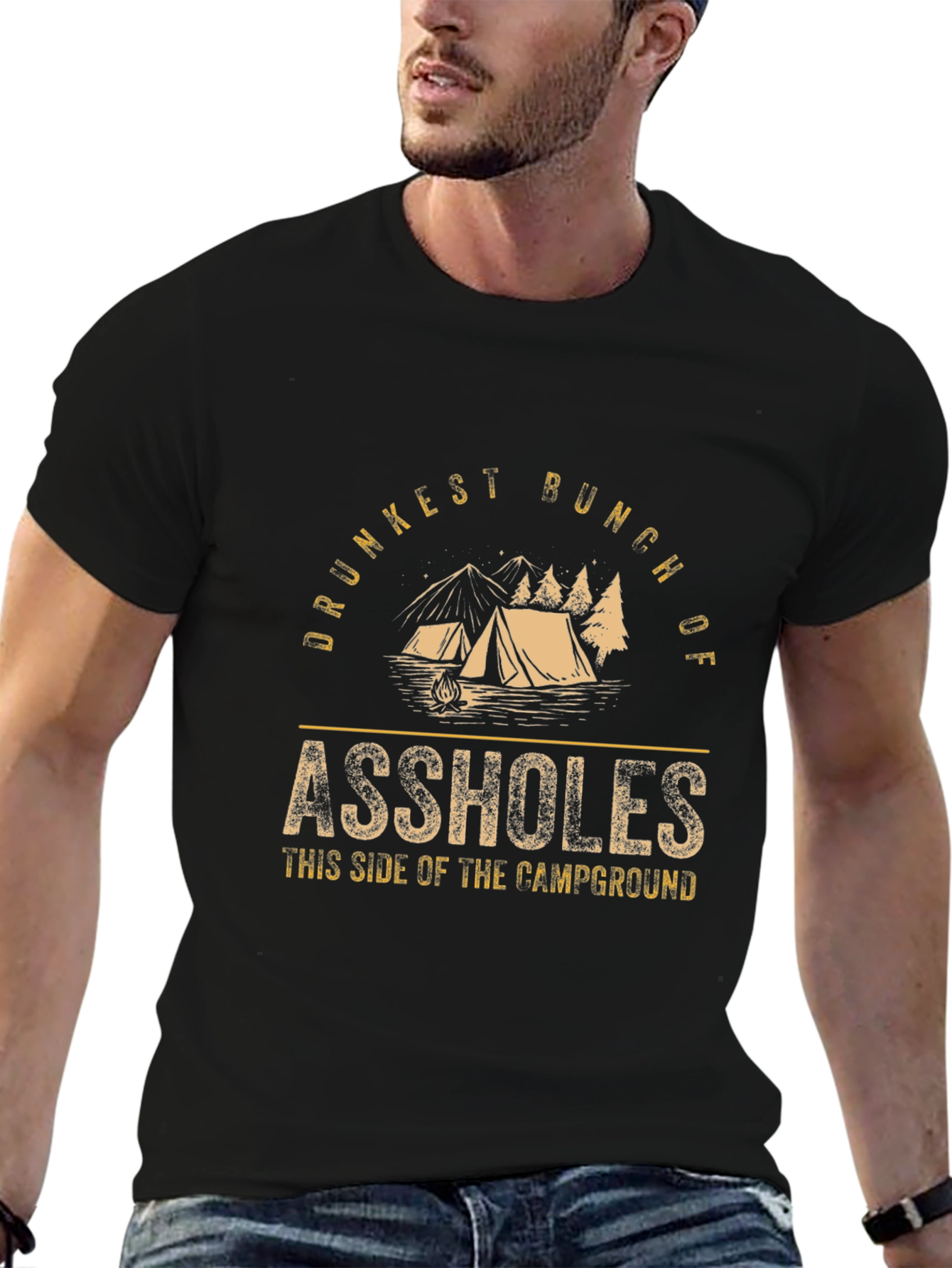 Drunkest Bunch Camping T-Shirt