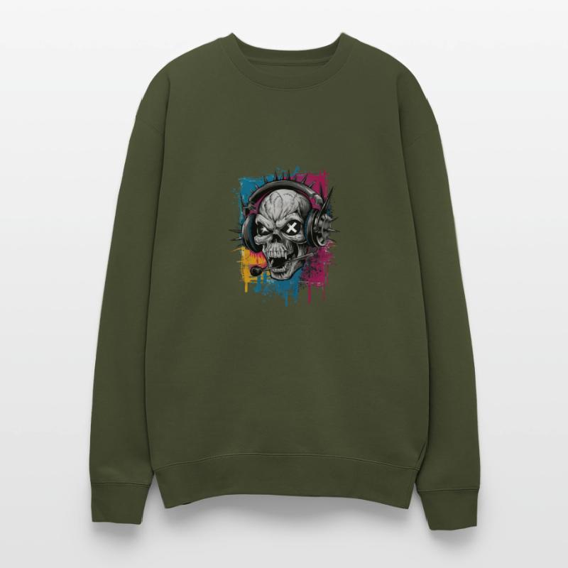 Vintage Hip Hop Rapper-Inspired Spiked Skull Head