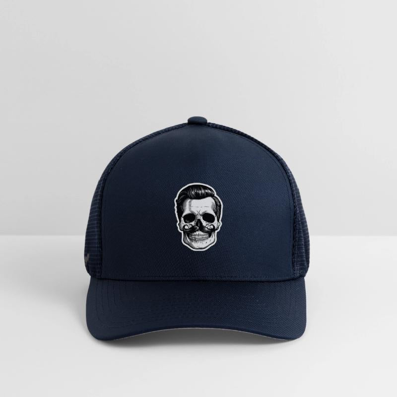 Vintage Skull with Retro Mustache