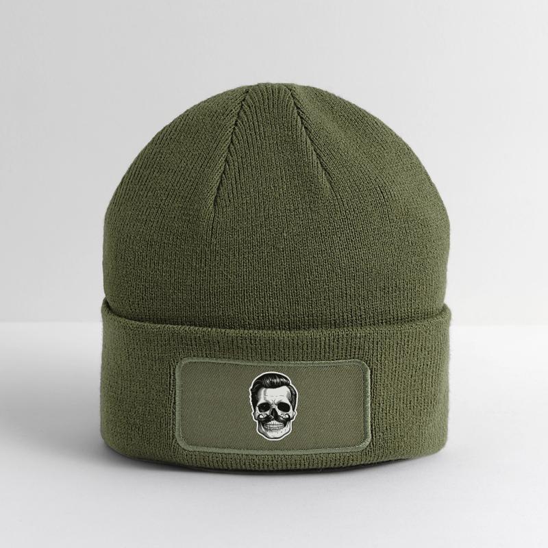 Vintage Skull with Retro Mustache