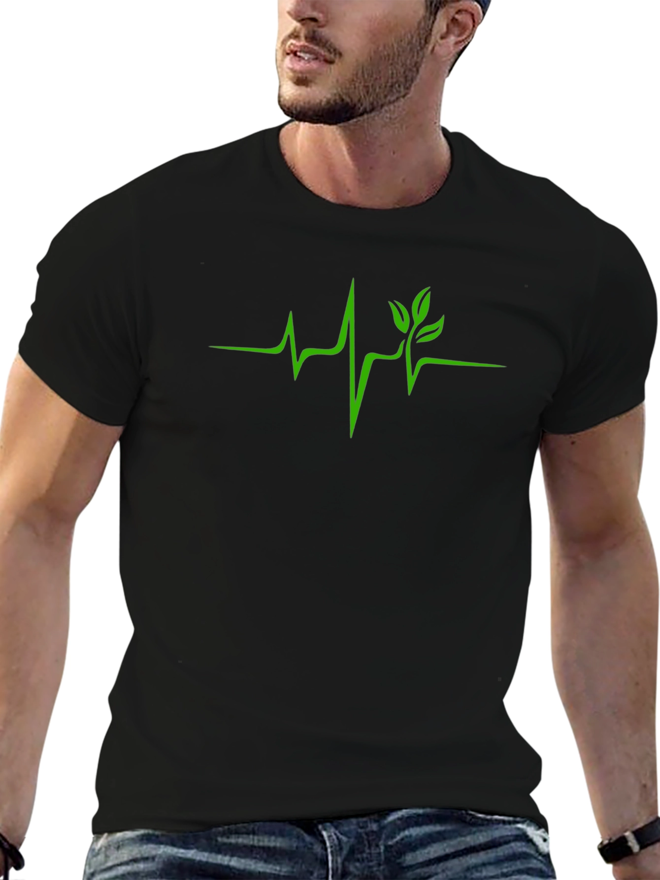 Nature Heartbeat Tee - Organic Vitality