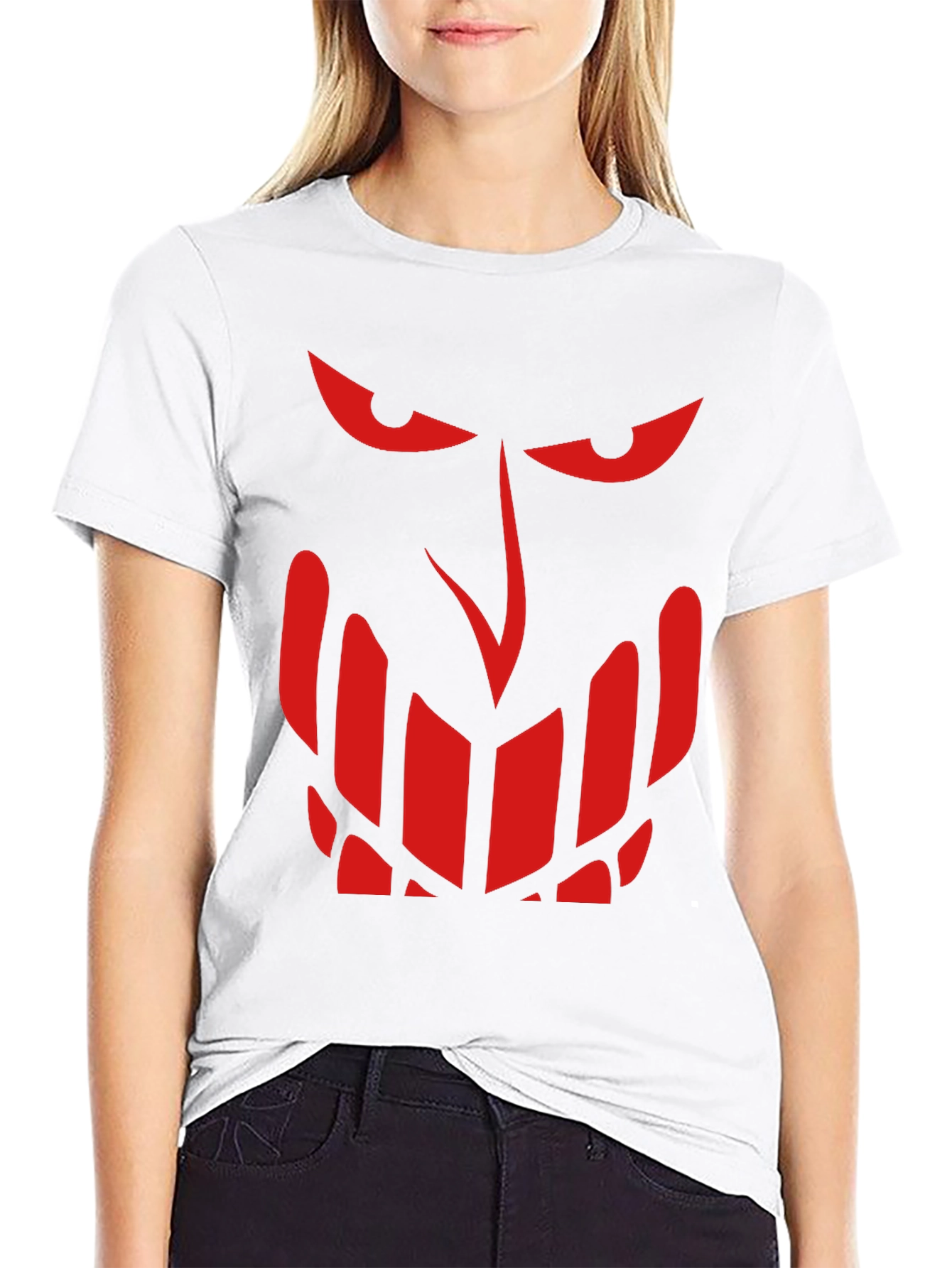 Mens Graphic Tee - Villain Face - Black