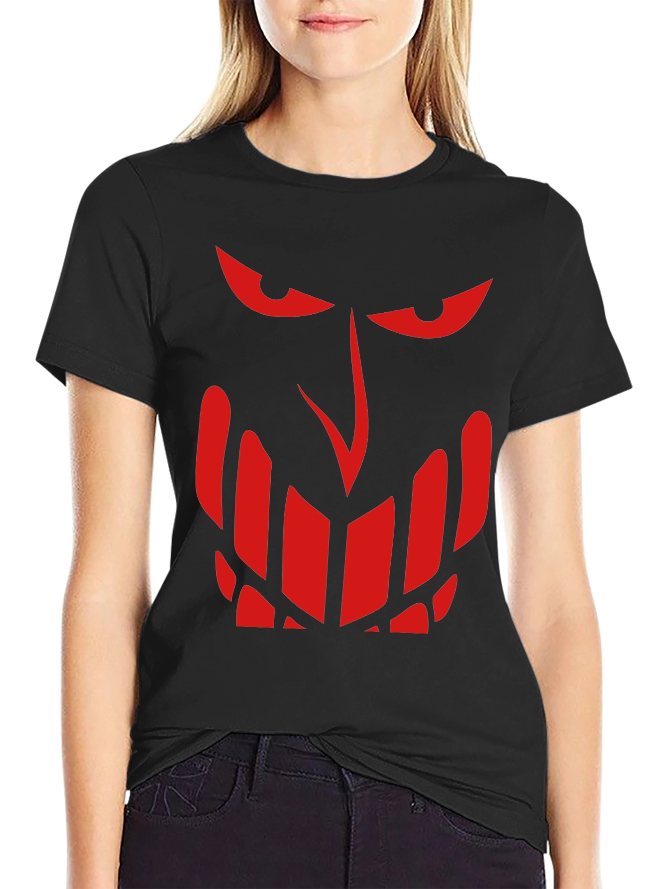 Mens Graphic Tee - Villain Face - Black