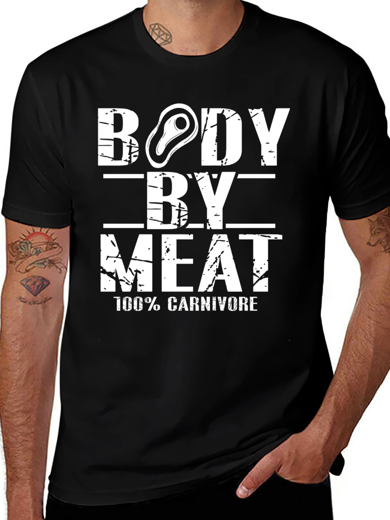 Body By Meat T-Shirt - 100% Carnivore