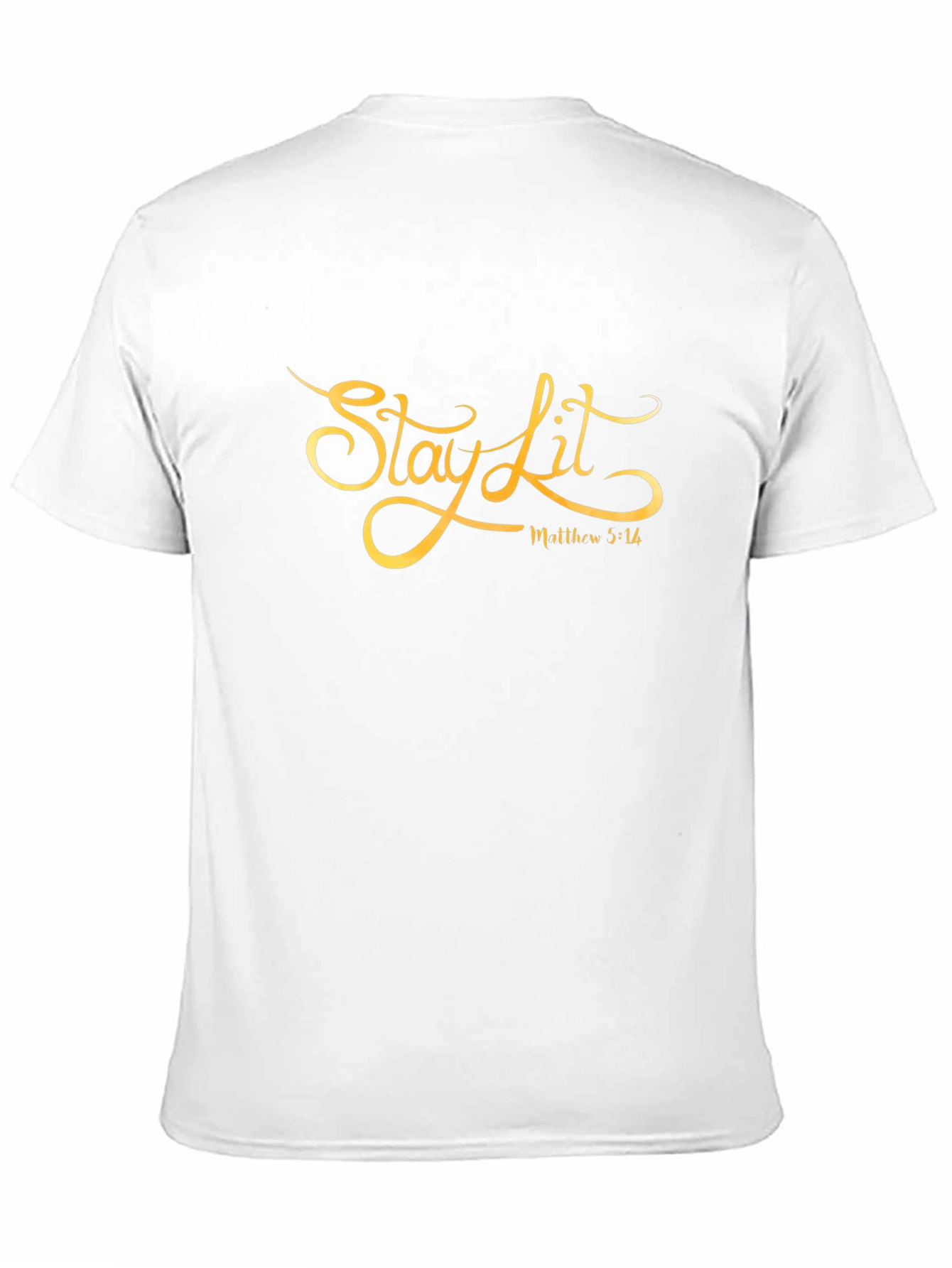 Stay Lit Tee: Matthew 5:16 Black Graphic T-Shirt