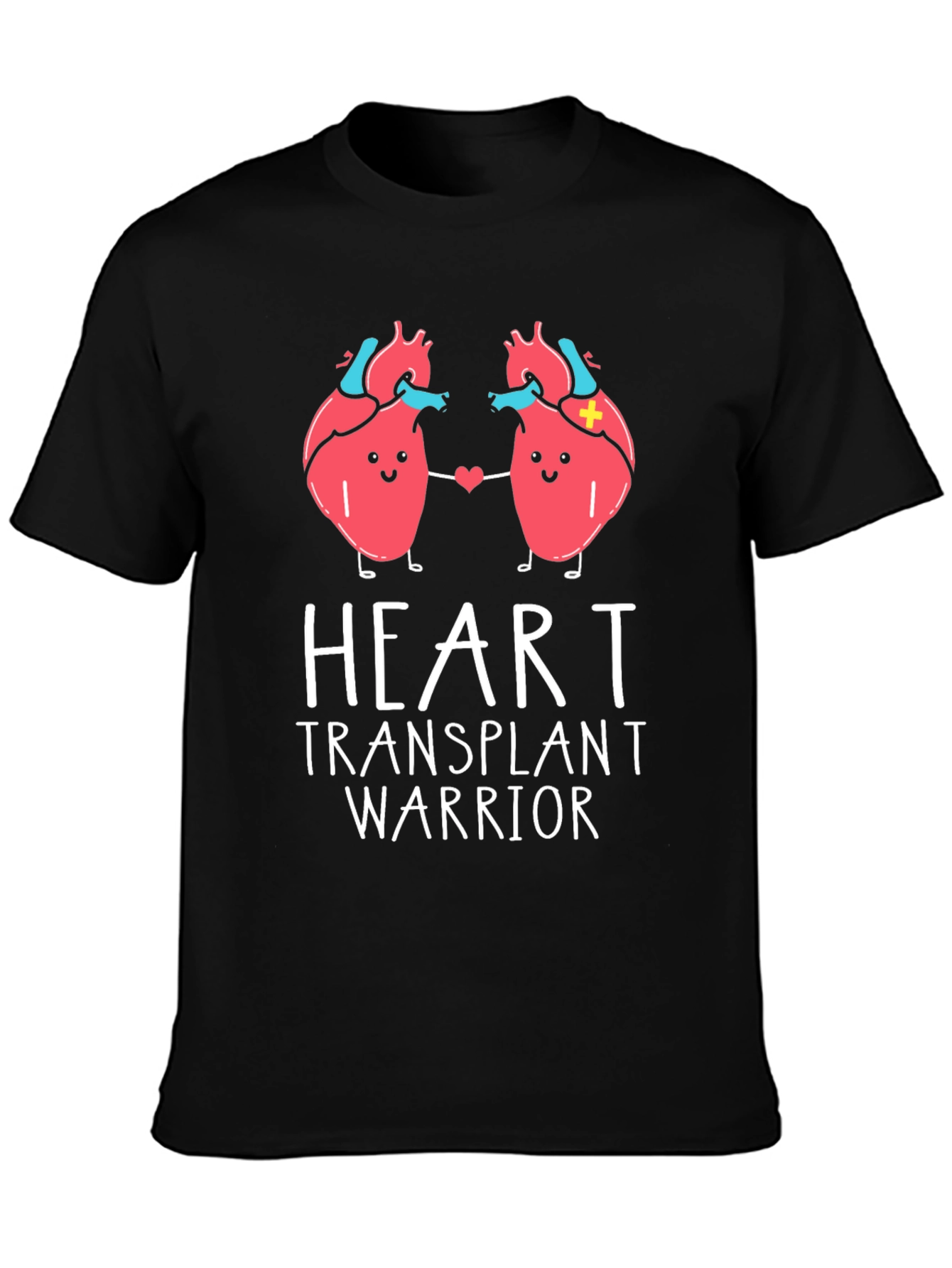 Heart Transplant Warrior Black T-Shirt