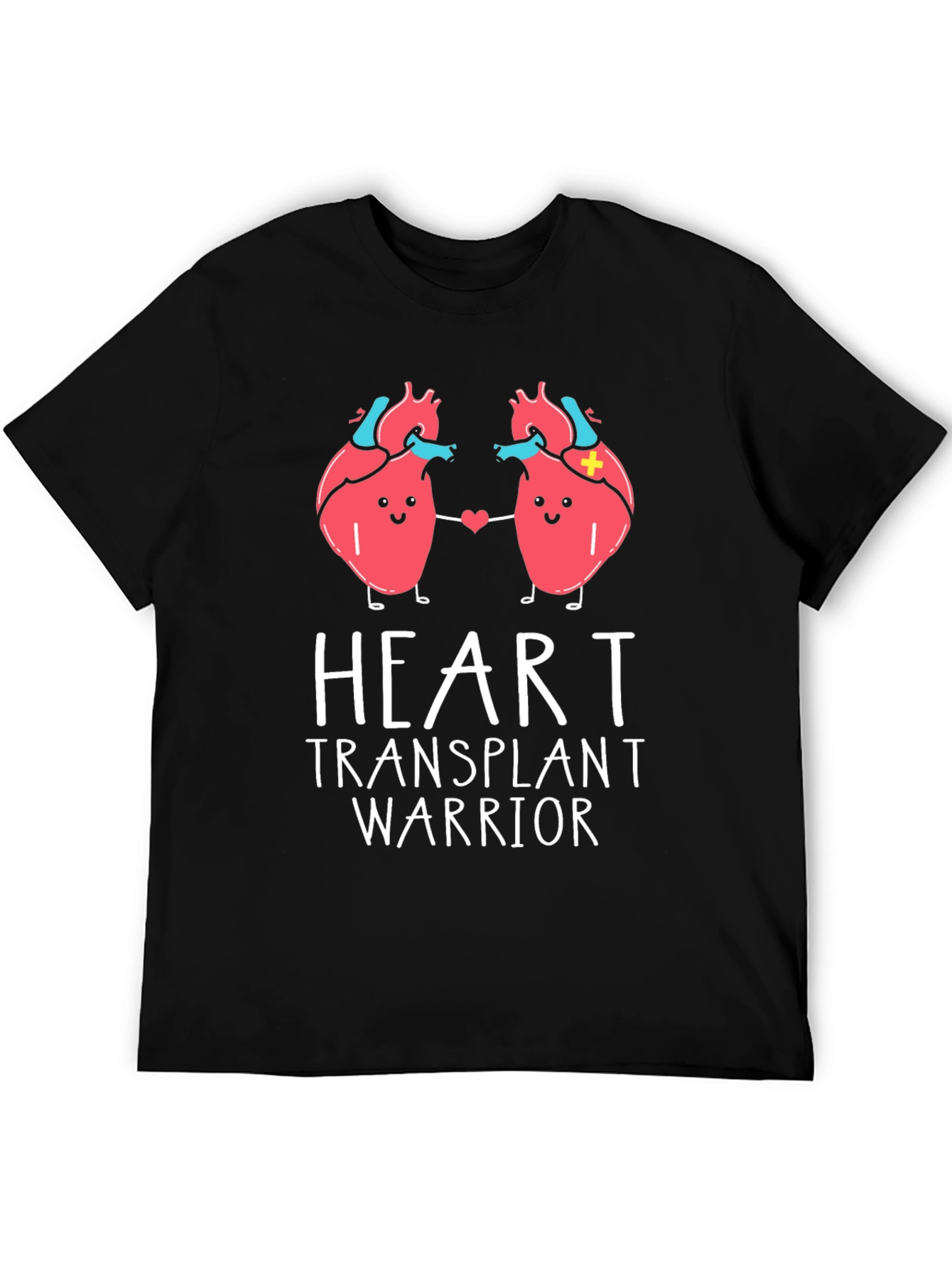 Heart Transplant Warrior Black T-Shirt