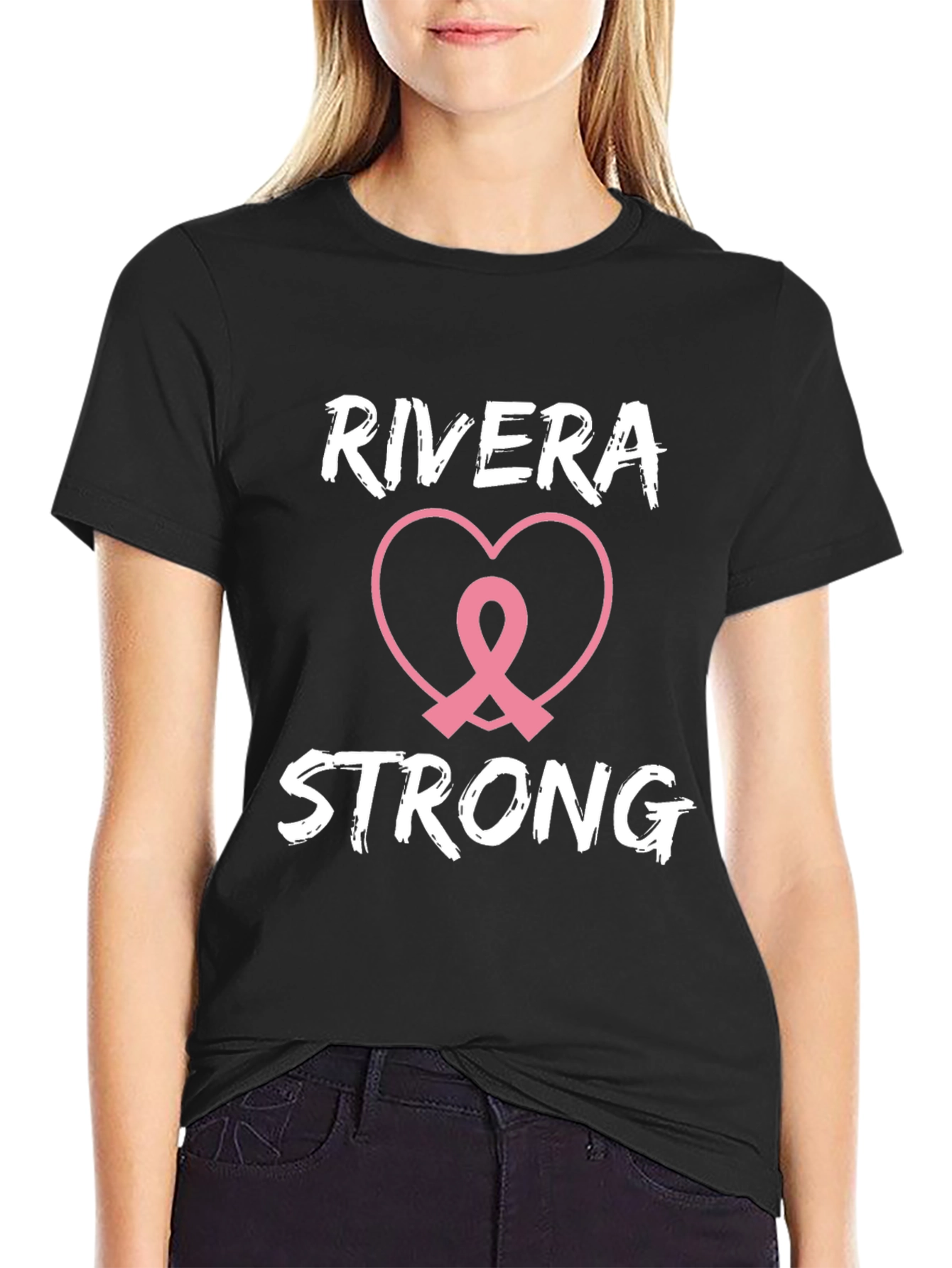 Rivera Strong Breast Cancer Awareness T-Shirt
