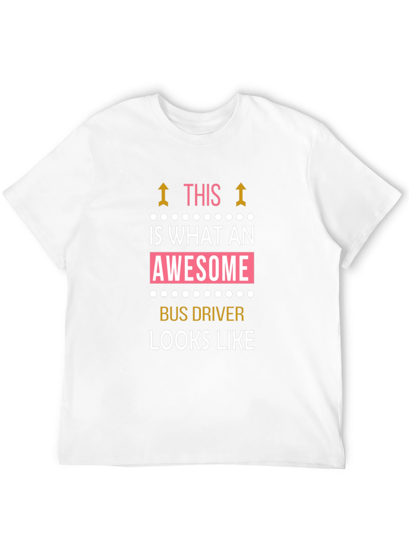 Awesome Bus Driver Graphic Tee - Black Cotton T-Shirt
