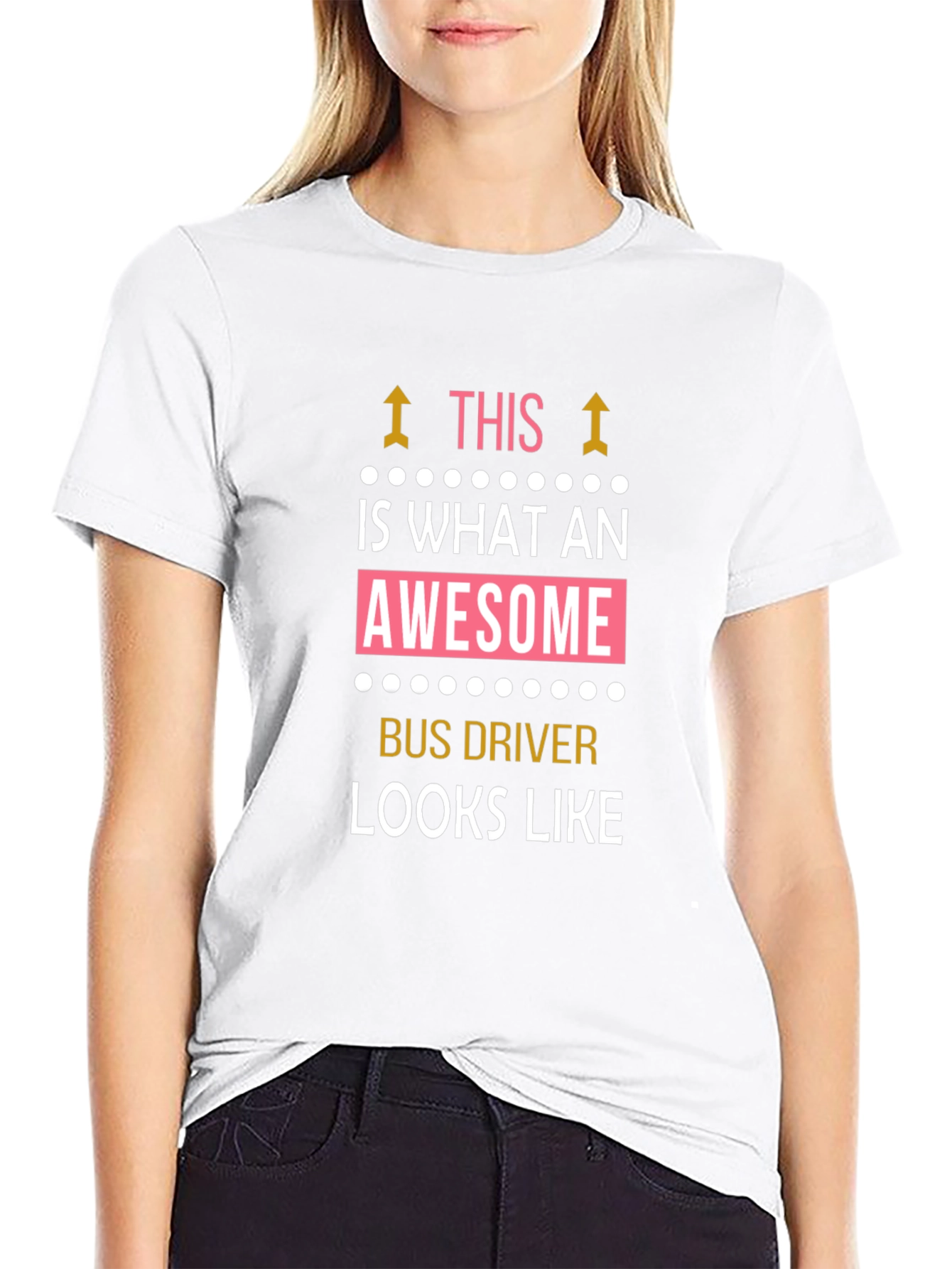 Awesome Bus Driver Graphic Tee - Black Cotton T-Shirt