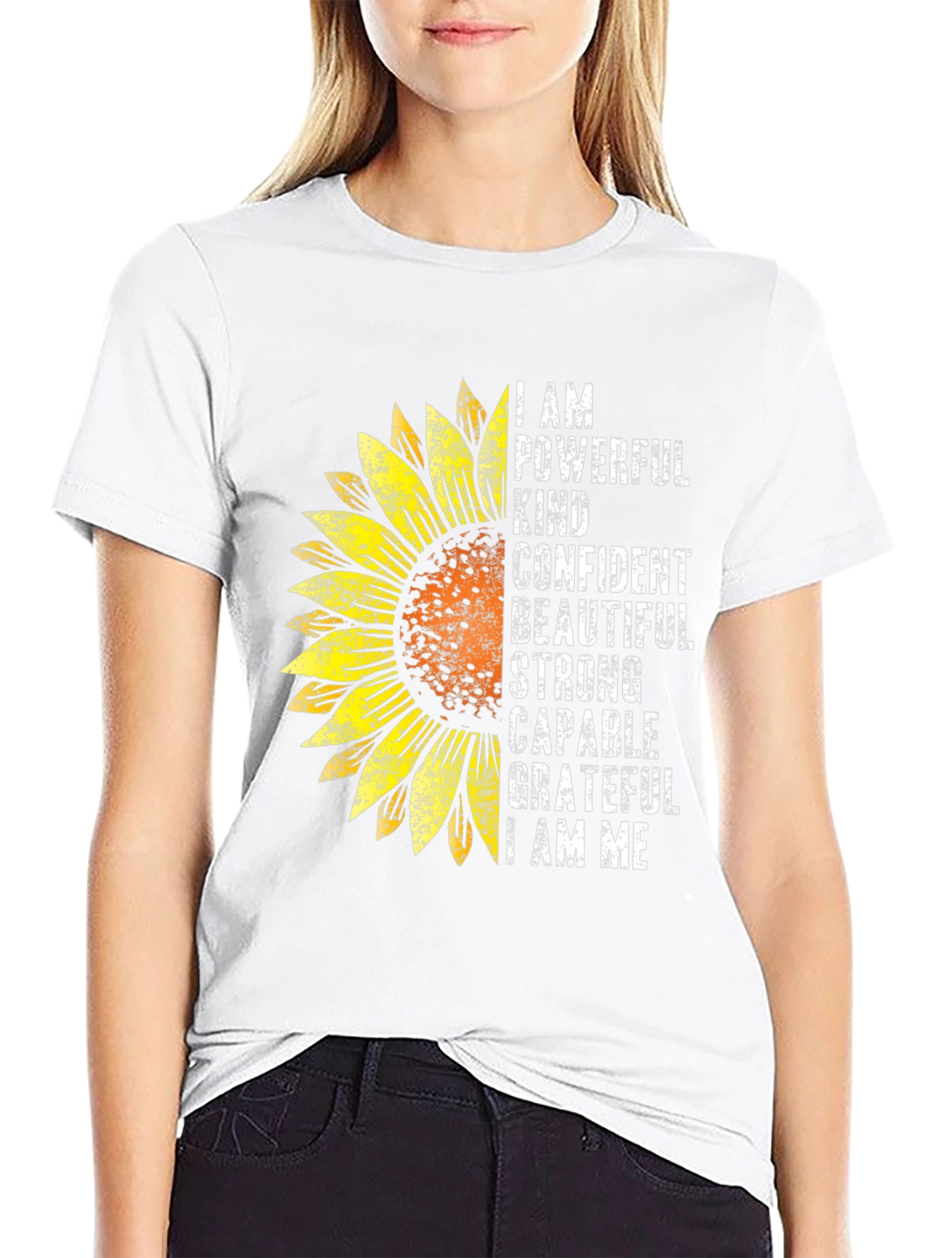 I AM Sunflower Graphic T-Shirt