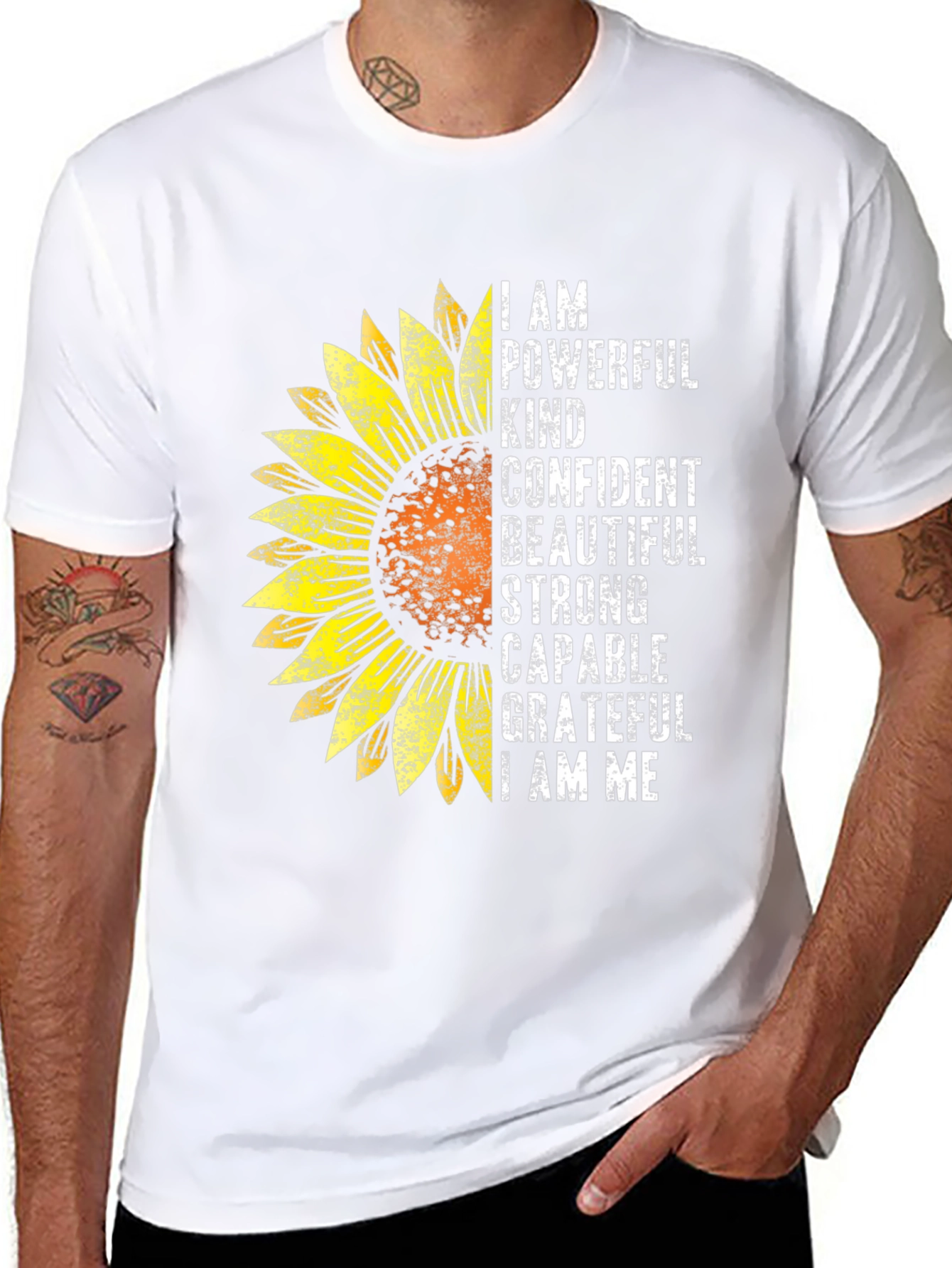 I AM Sunflower Graphic T-Shirt