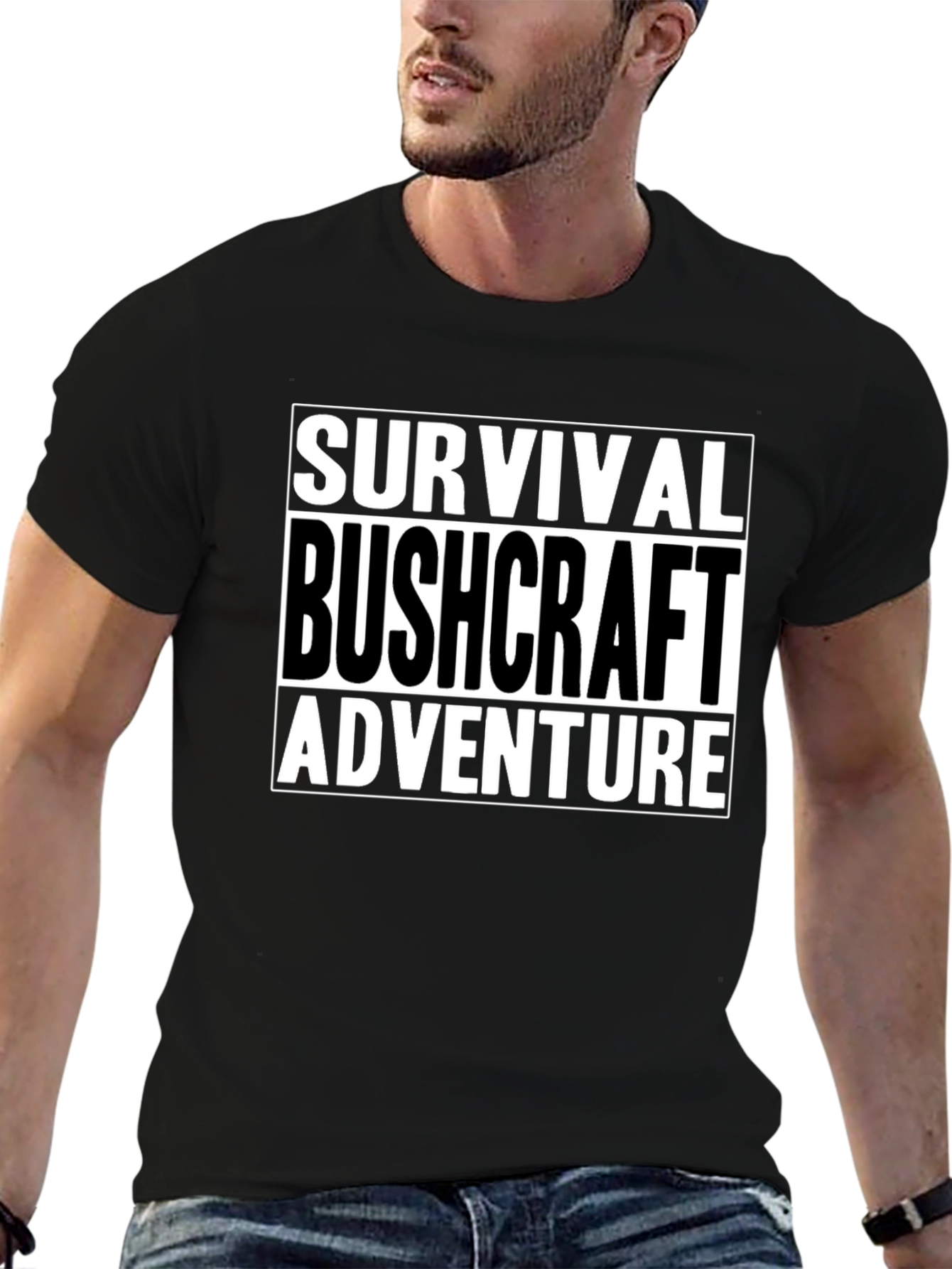Survival Bushcraft Adventure Graphic T-Shirt