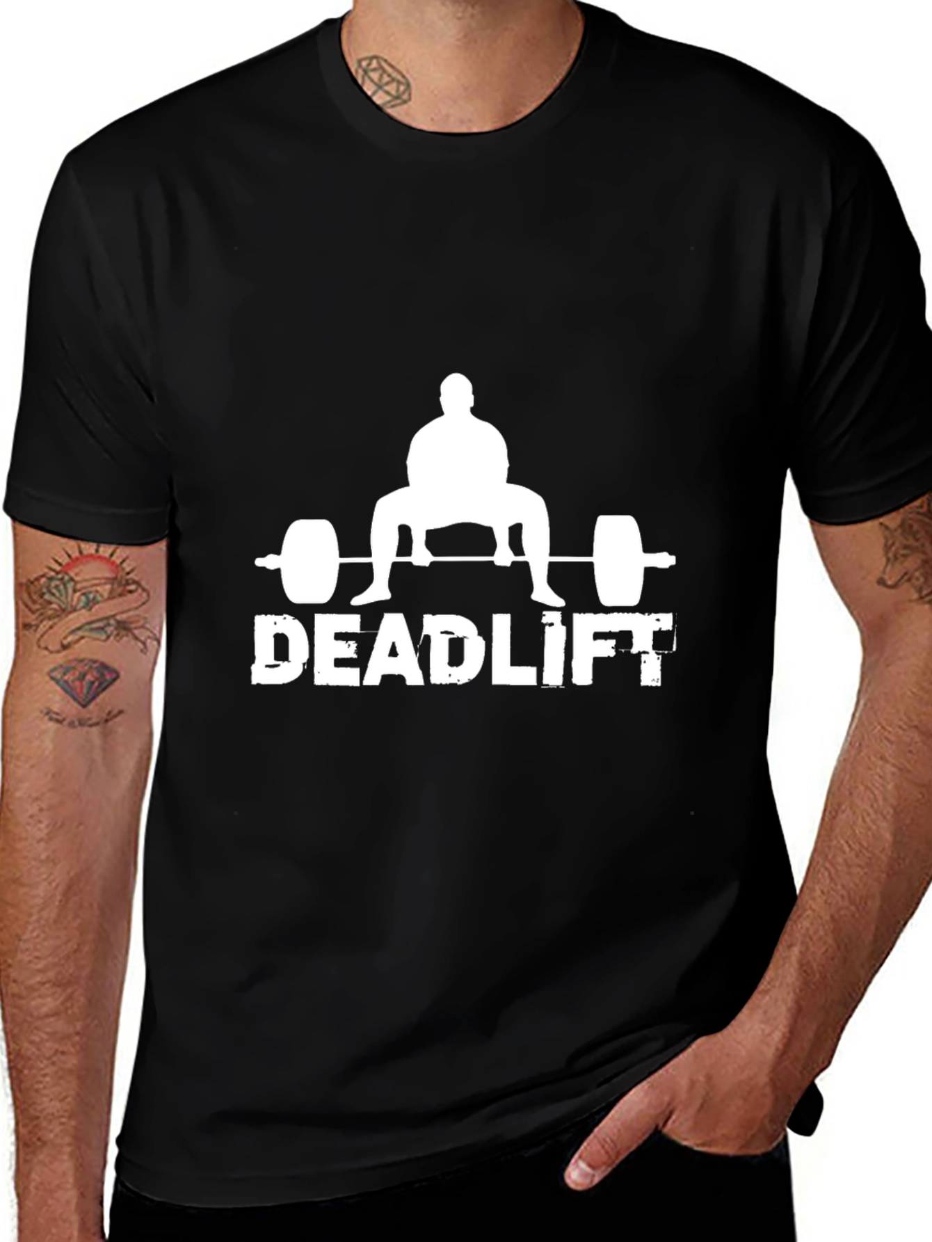 Deadlift Graphic T-Shirt - Black Gym Tee