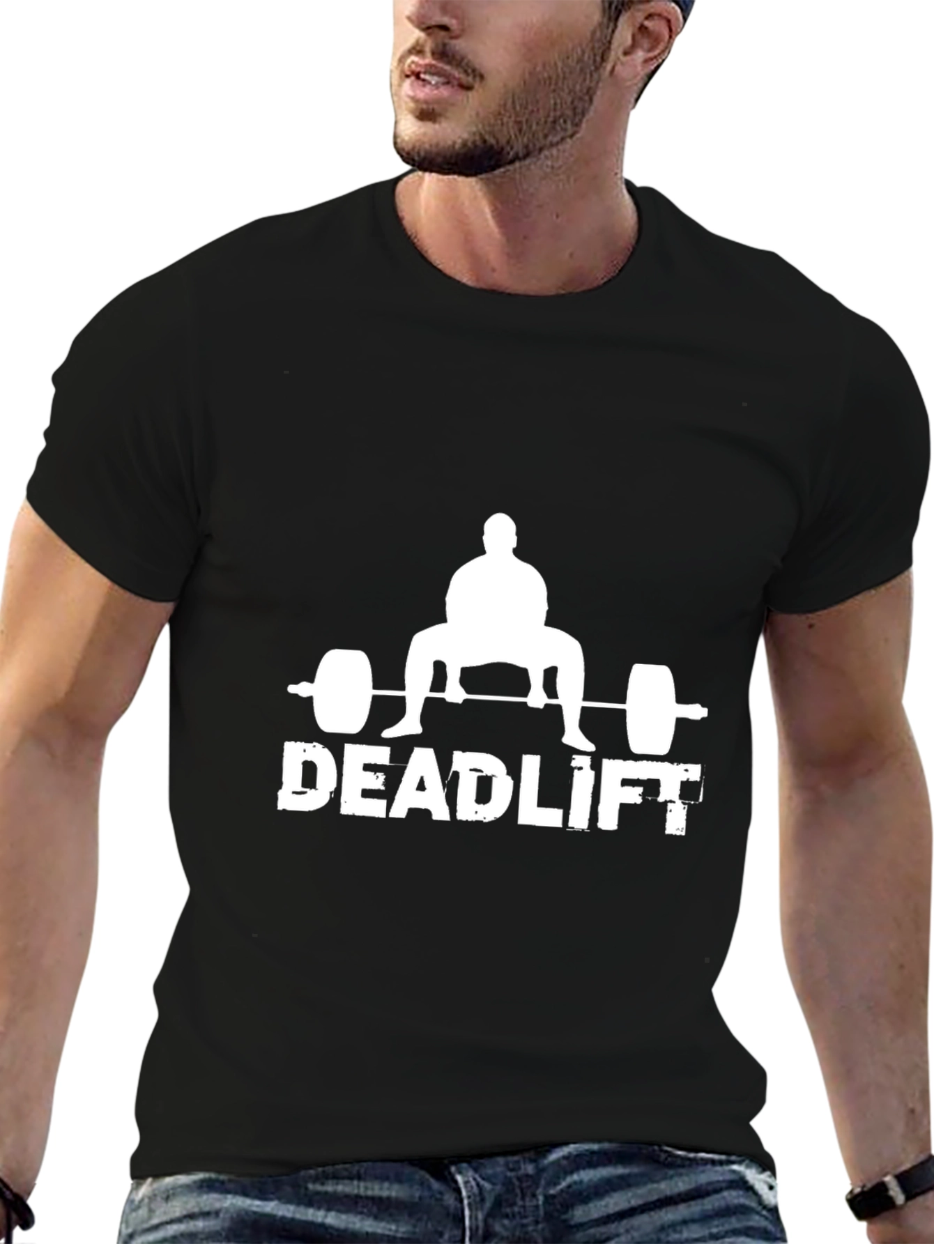 Deadlift Graphic T-Shirt - Black Gym Tee