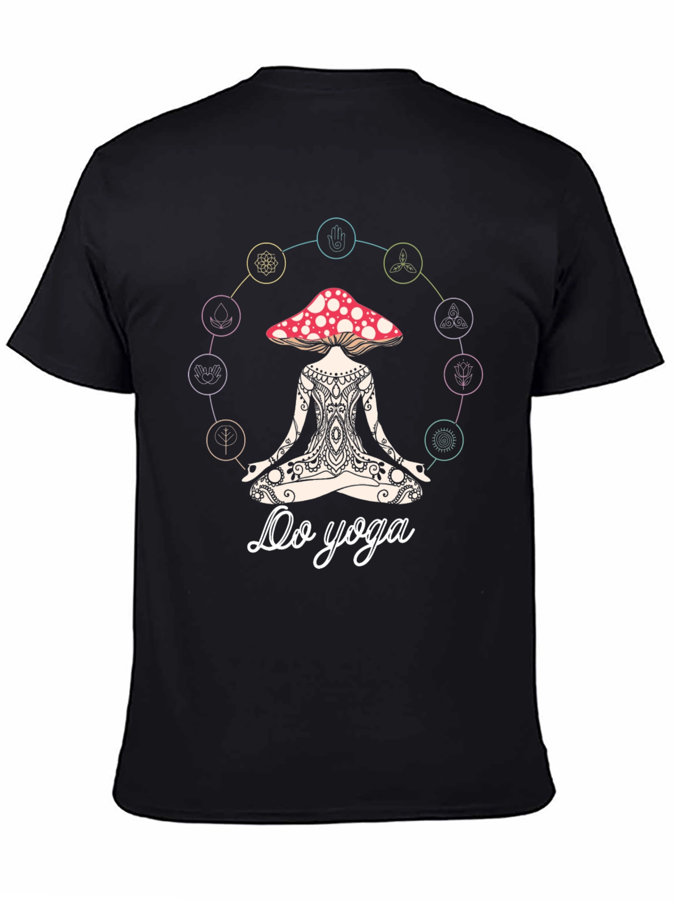 Mushroom Yoga T-Shirt - Spiritual Zen Tee