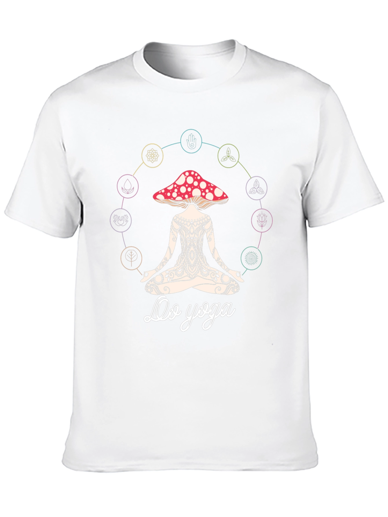 Mushroom Yoga T-Shirt - Spiritual Zen Tee