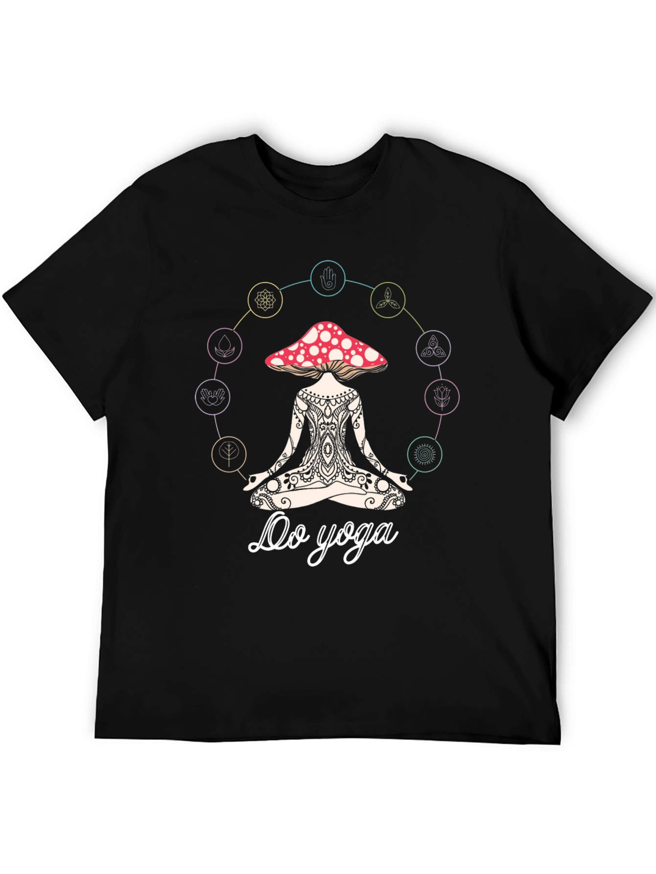 Mushroom Yoga T-Shirt - Spiritual Zen Tee