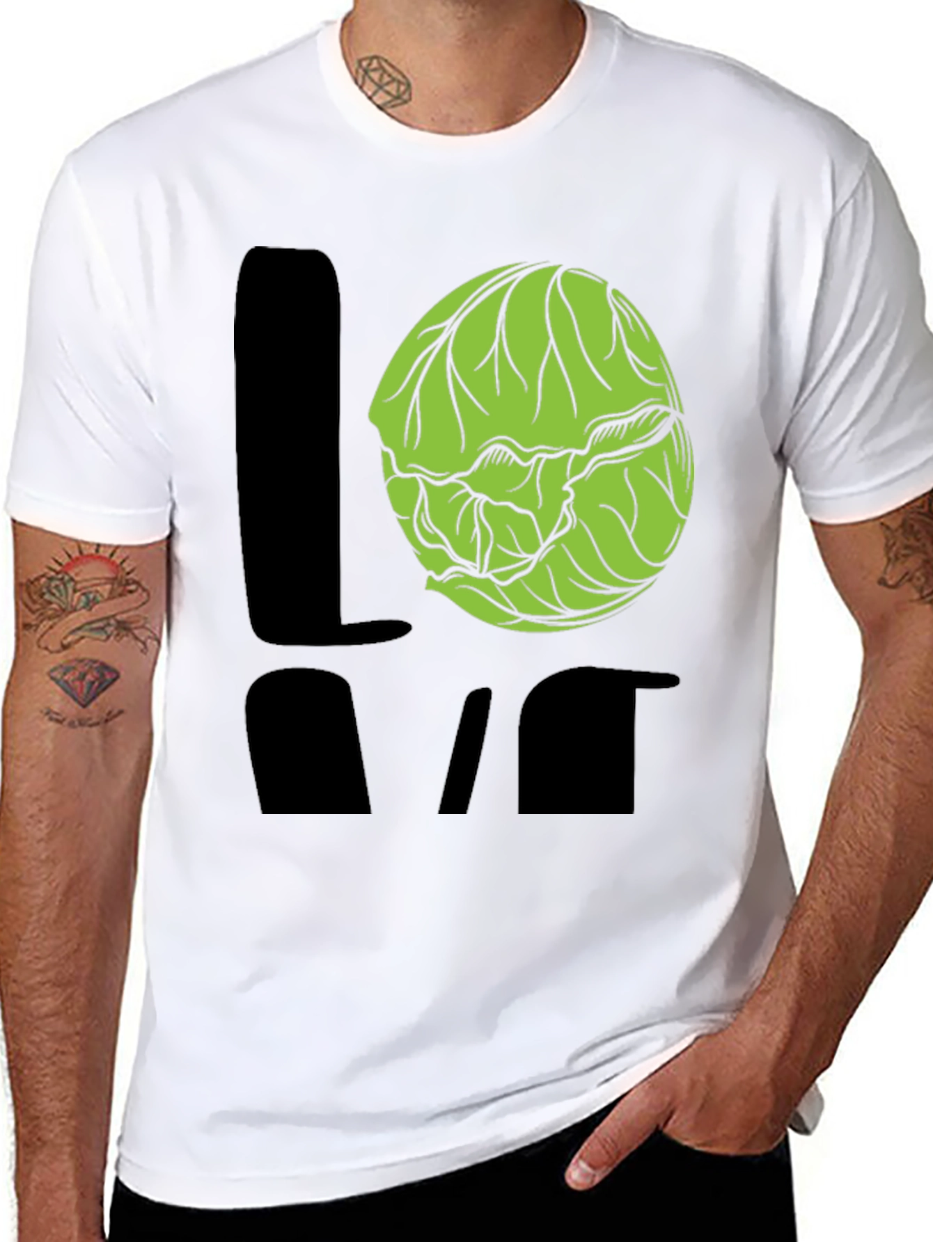 Love Brussels Sprouts Graphic T-Shirt