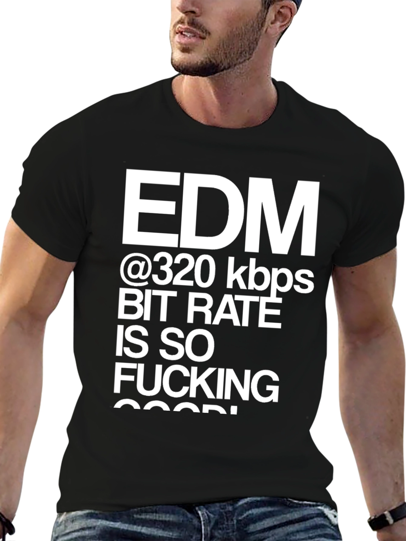 EDM 320 kbps Bit Rate Graphic T-Shirt