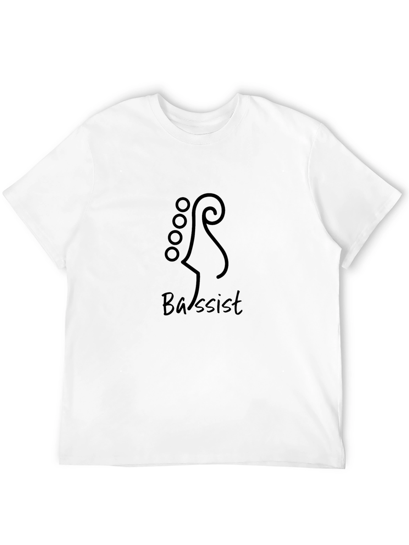 Bassist Guitar Headstock Graphic T-Shirt