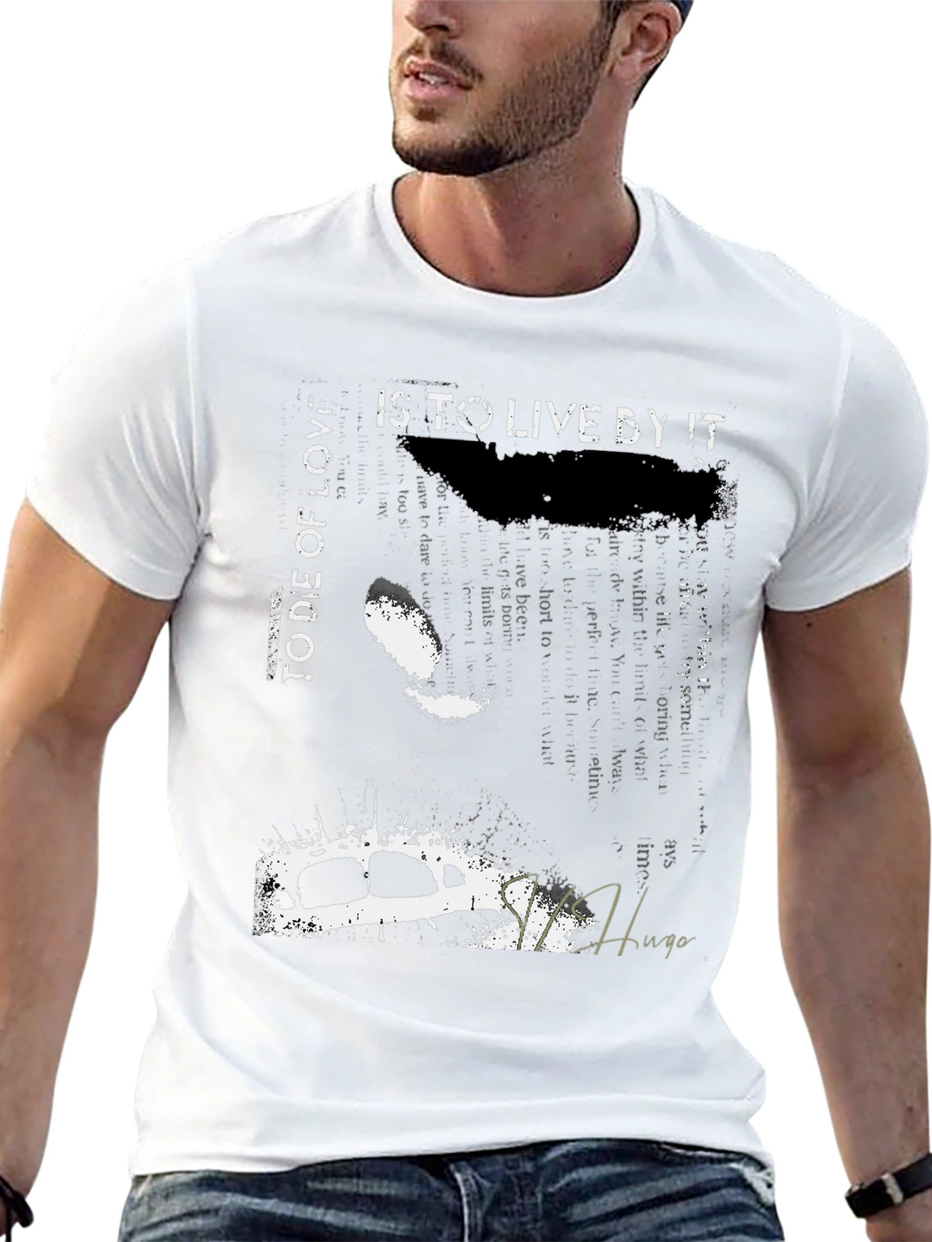 Graphic Print Crew Neck T-Shirt