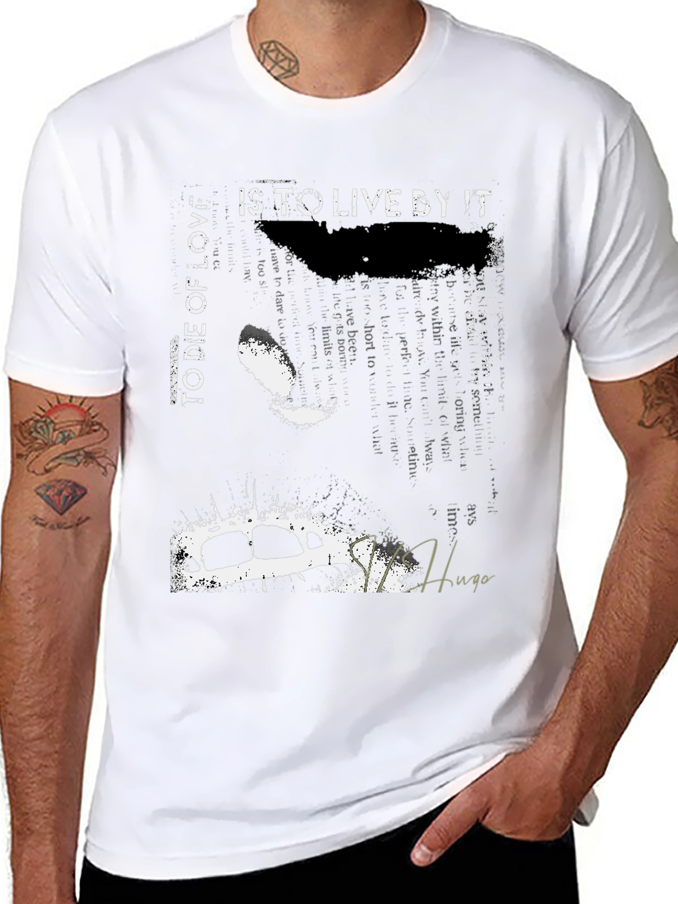 Graphic Print Crew Neck T-Shirt
