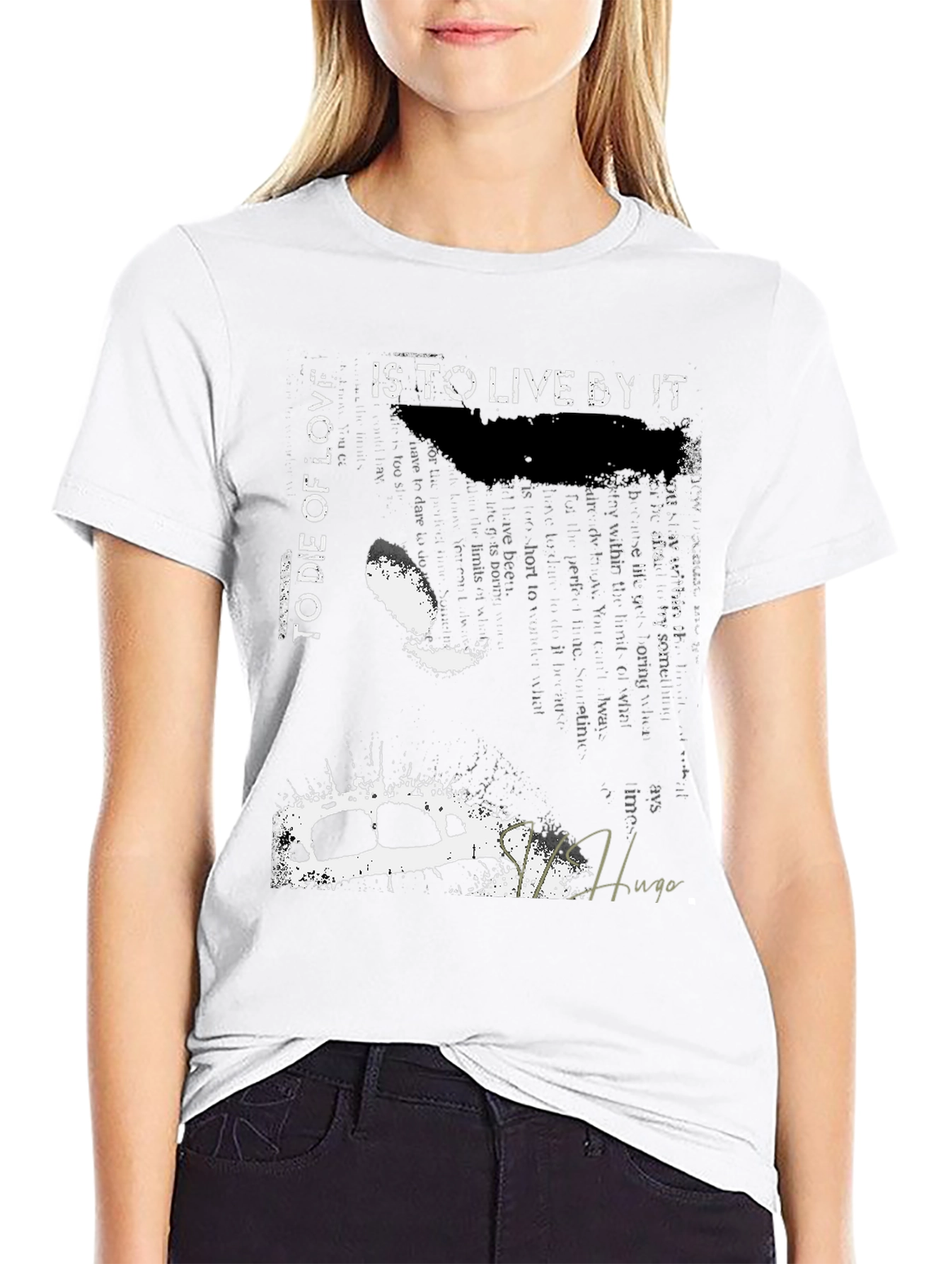 Graphic Print Crew Neck T-Shirt