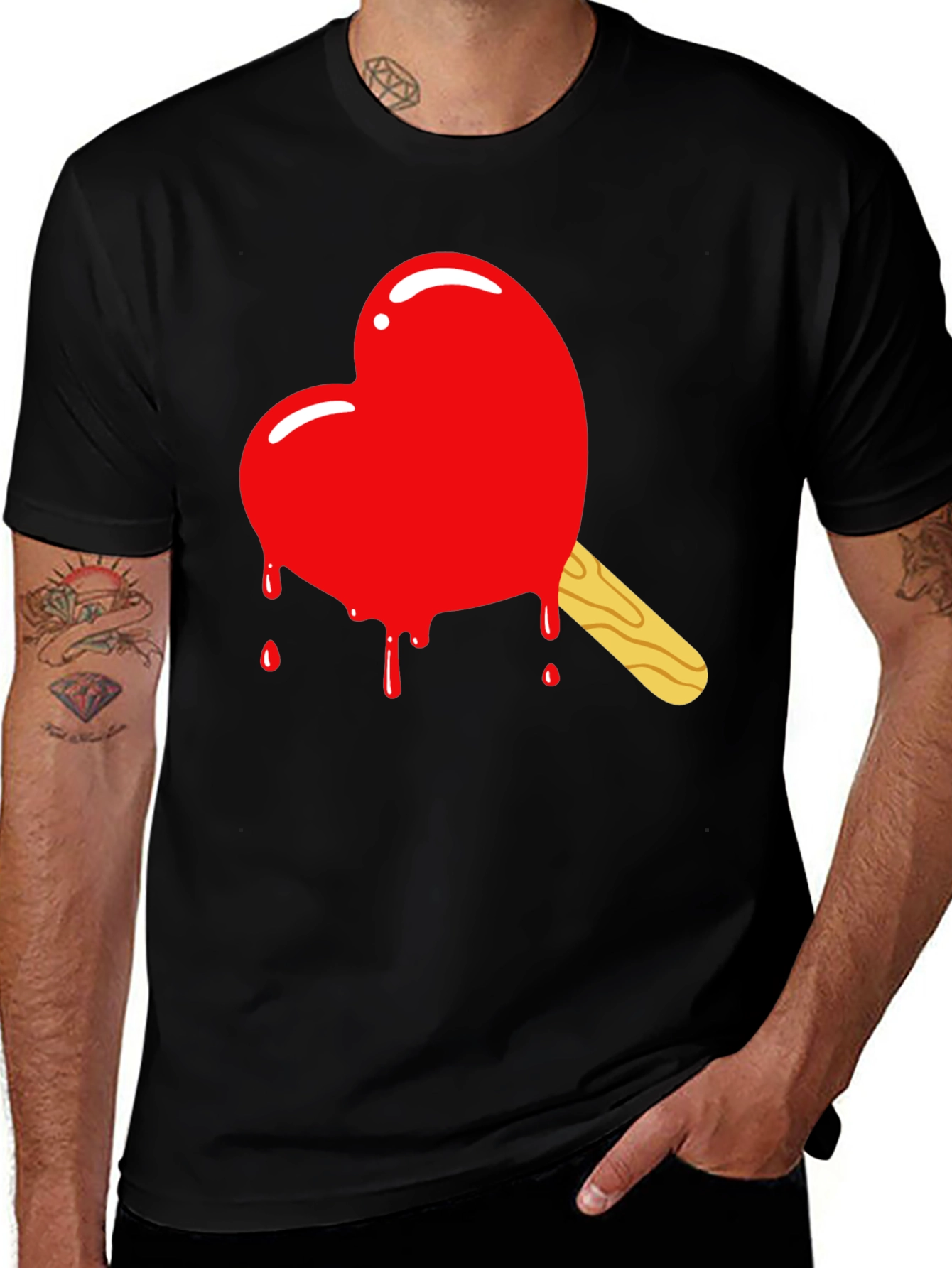 Heart Popsicle Graphic T-Shirt