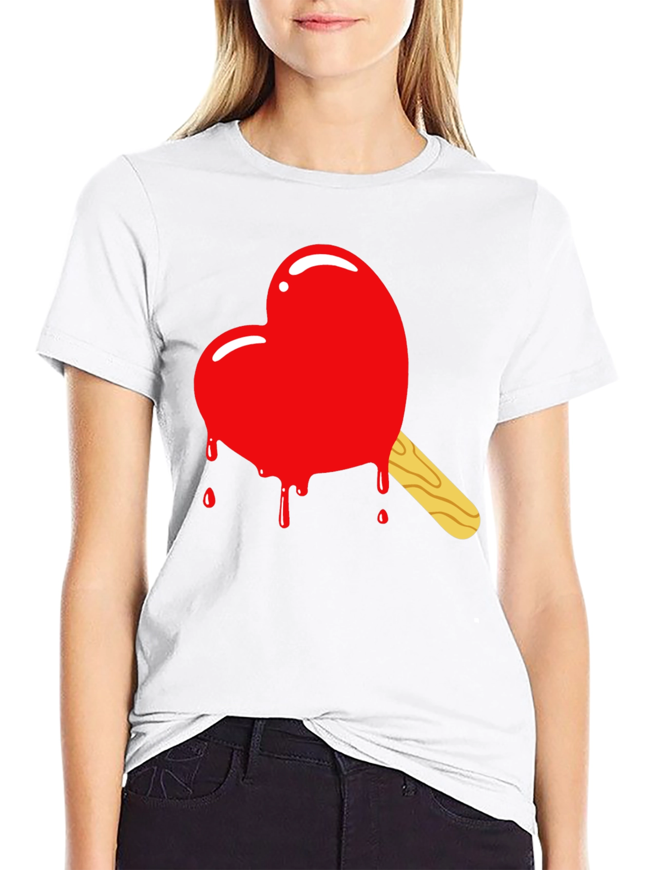 Heart Popsicle Graphic T-Shirt