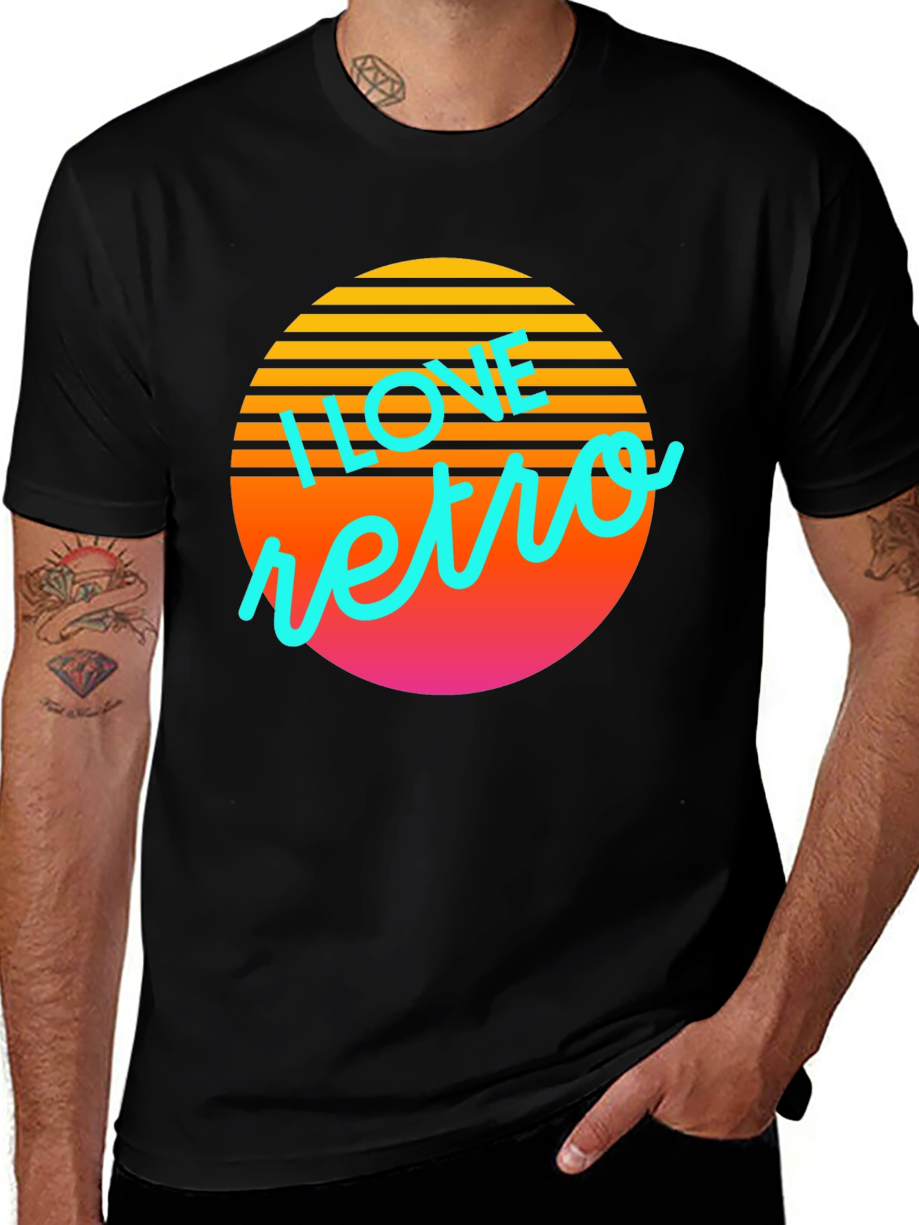 Retro Sunset Graphic T-Shirt